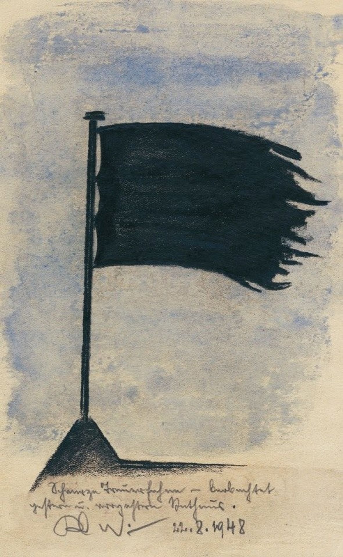 Schwarze Trauerfahne by Karl Wiener