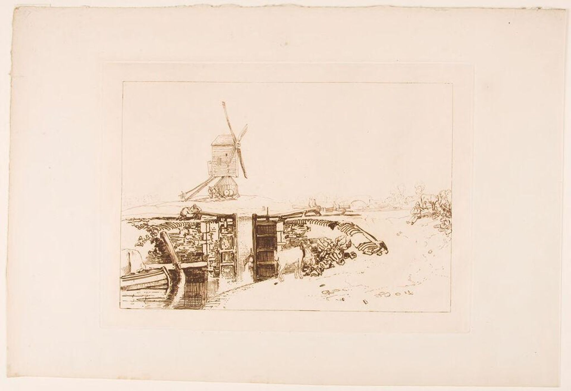 Windmill and Lock by Joseph Mallord William Turner