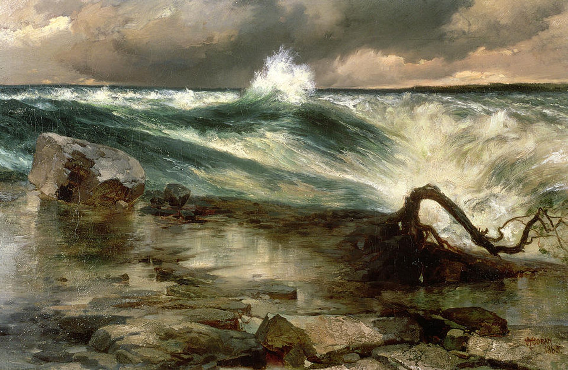 The Rapids Above Niagara by Thomas Moran