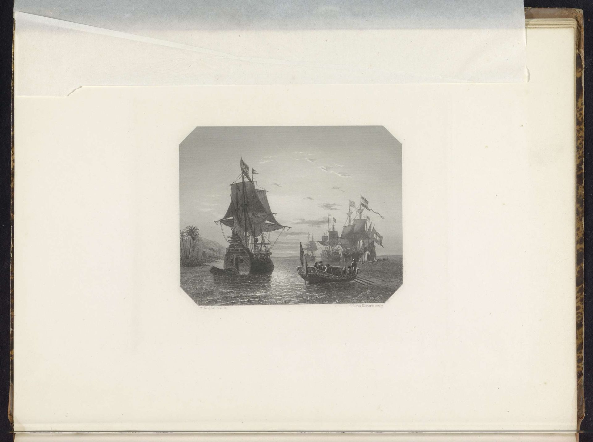 De eerste Hollandse schepen in Oost-Indië, 1596 by Christiaan Lodewijk van Kesteren