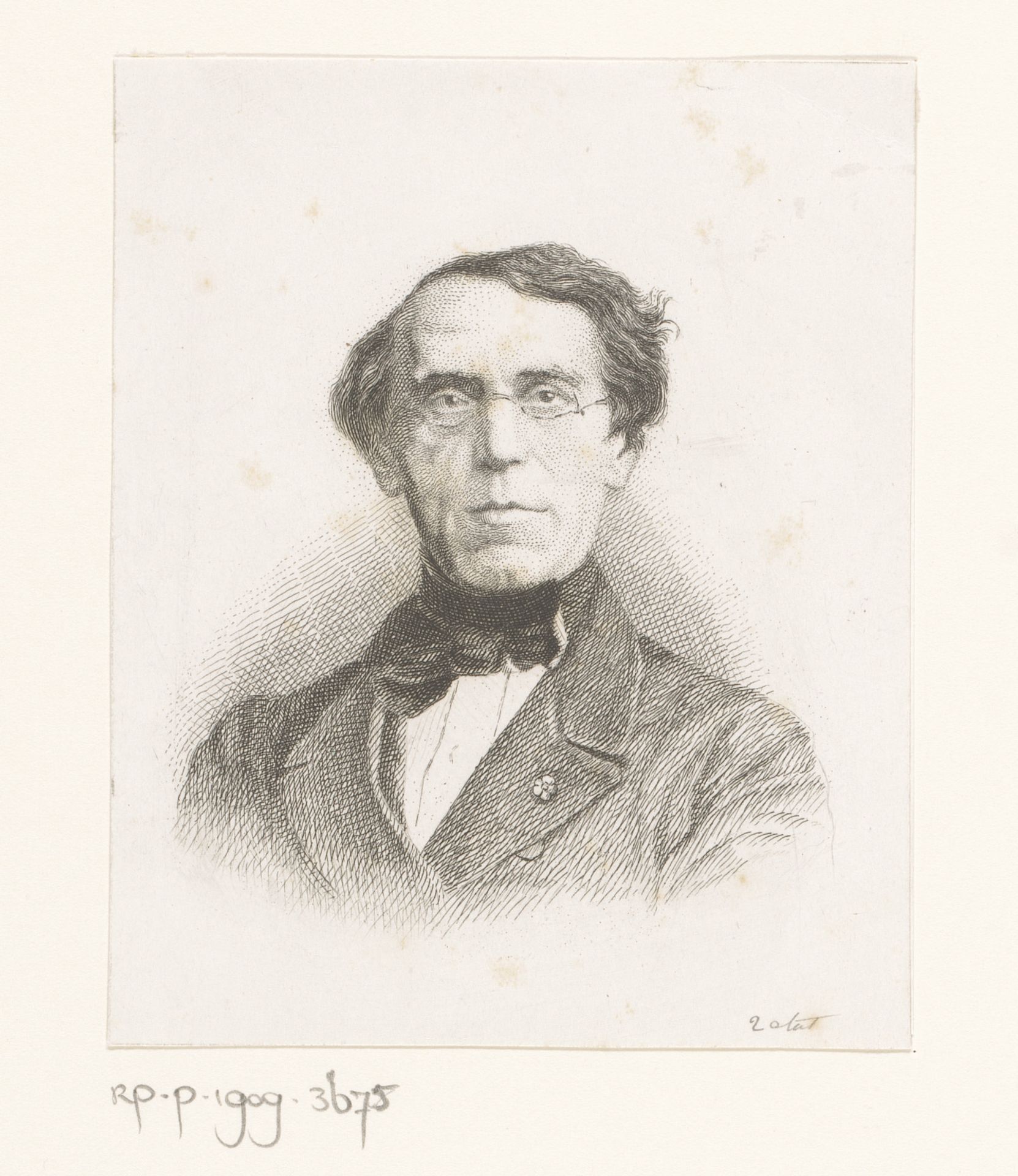 Portret van een onbekende man by Auguste Danse