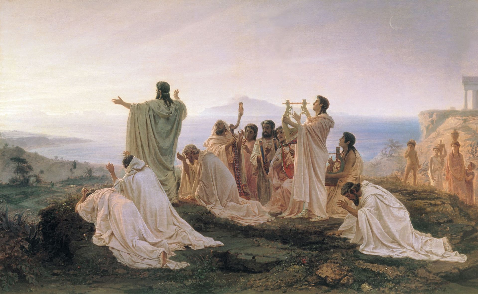 Pythagoreans celebrate sunrise by Fyodor Bronnikov