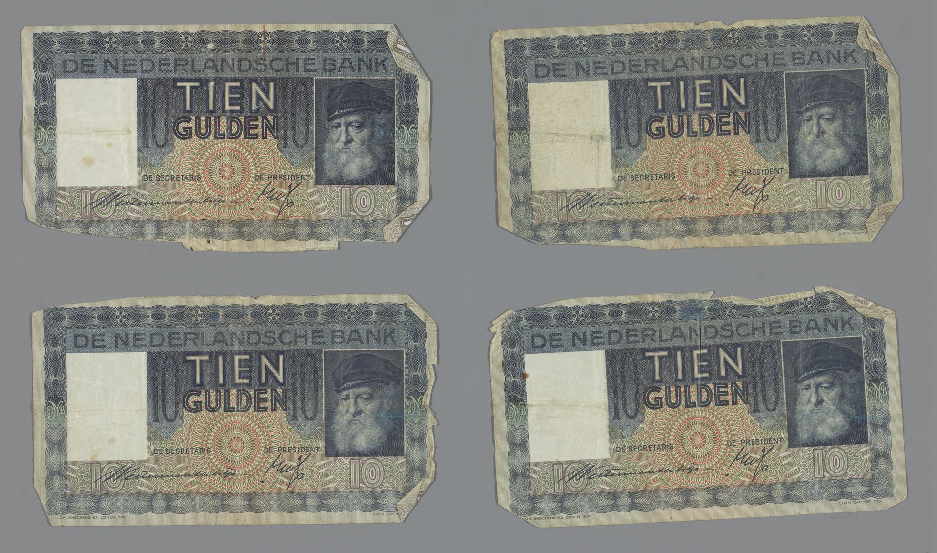 Tien gulden by Johan Enschedé & Zn.