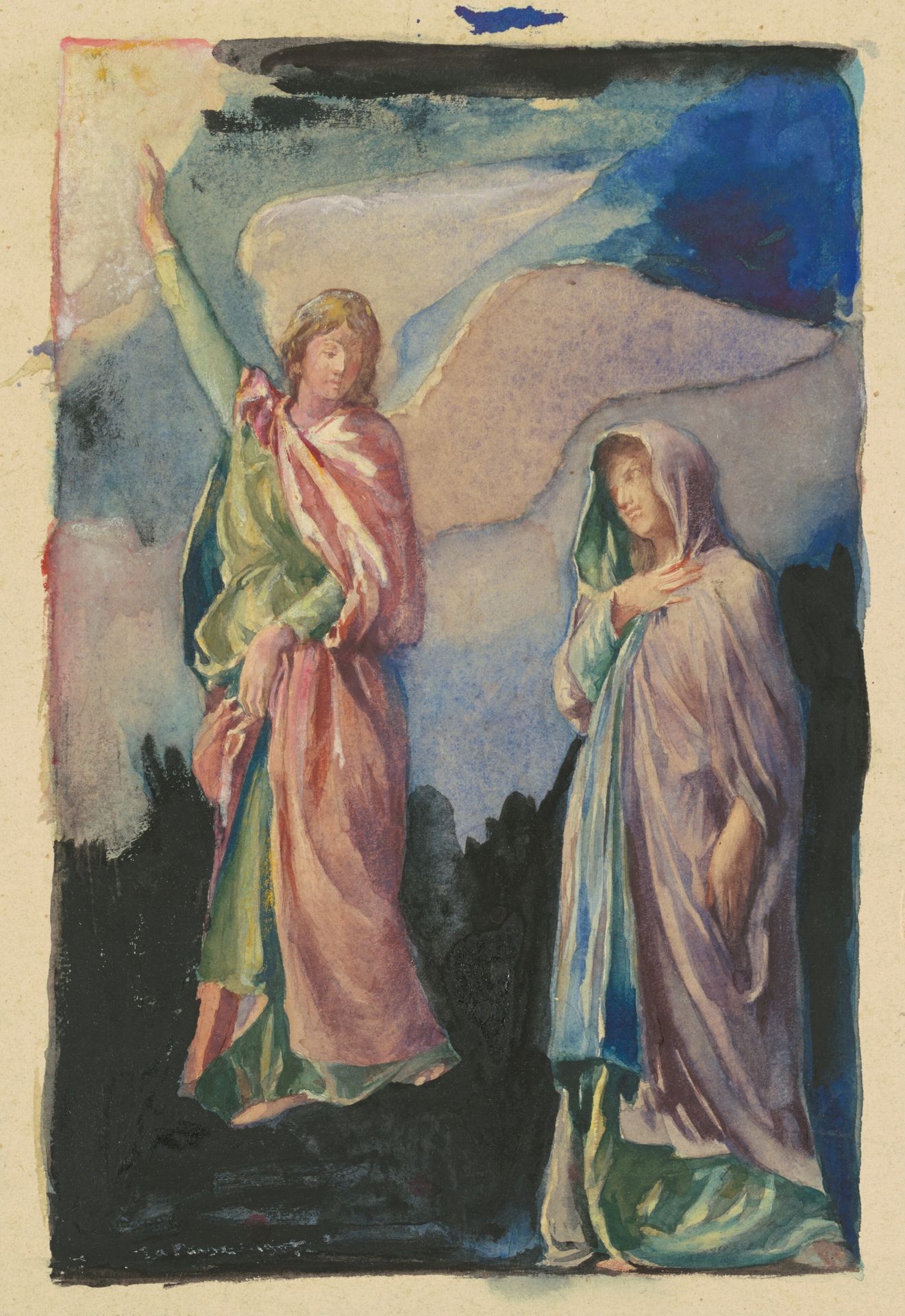 Study for "Faith" and "Hope" by John La Farge