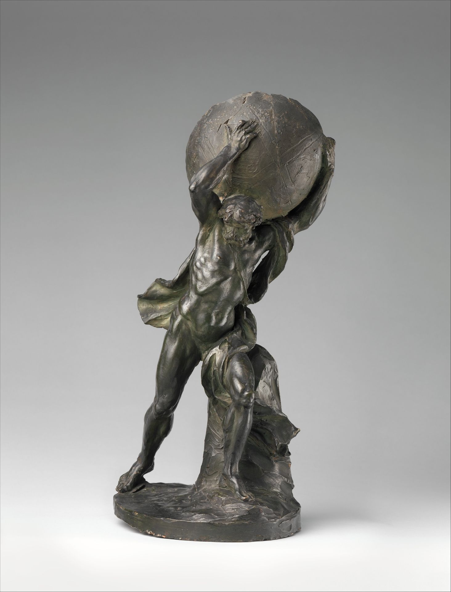 Hercules or Atlas Supporting the Globe by Clodion (Claude Michel)