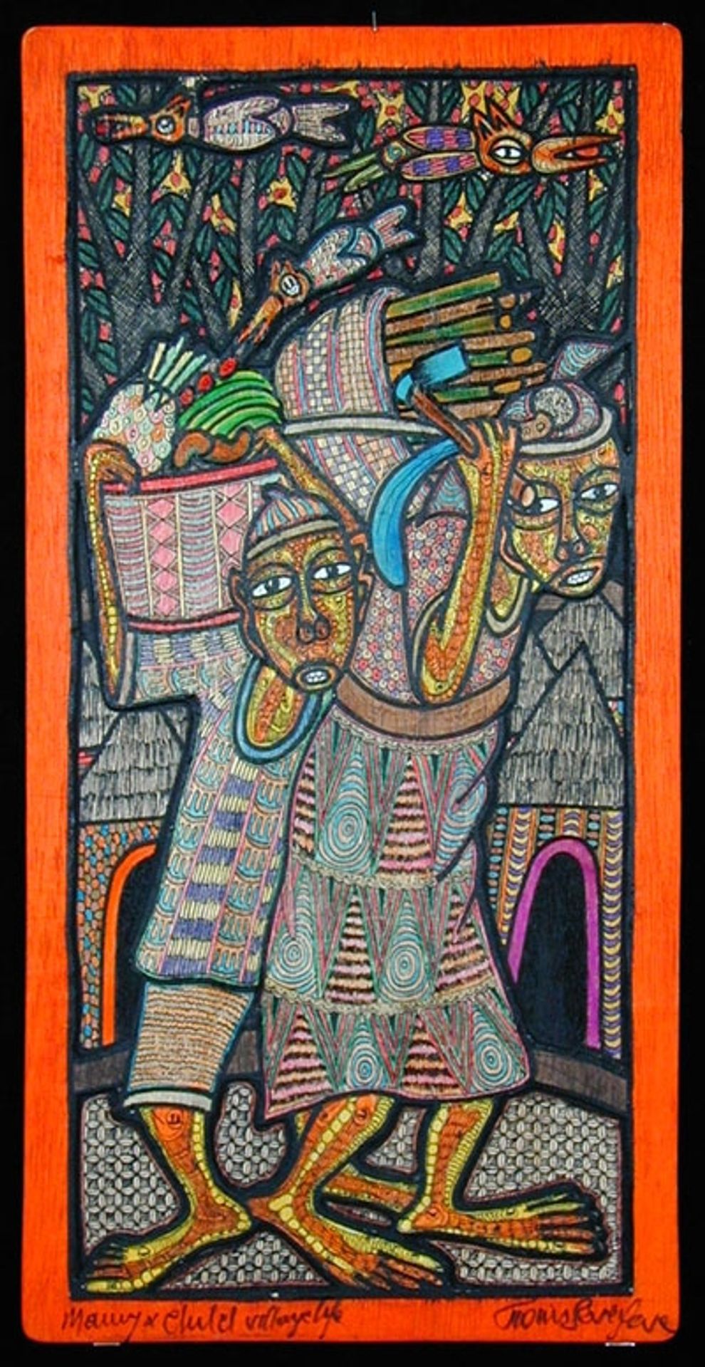 Mamy and Child - Village Life by Twins Seven Seven
