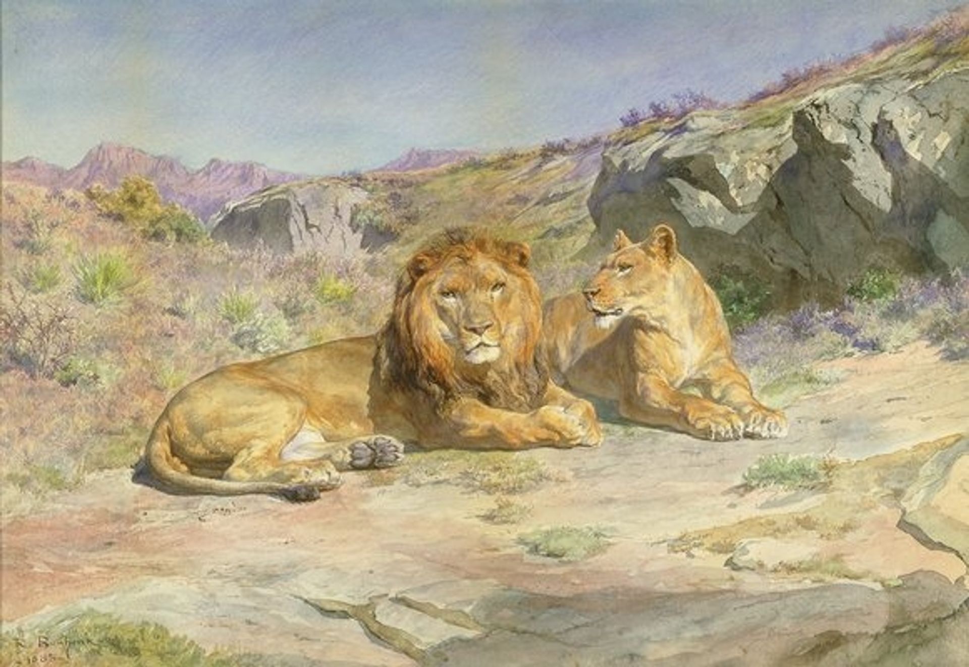 Royalty at Home by Rosa Bonheur