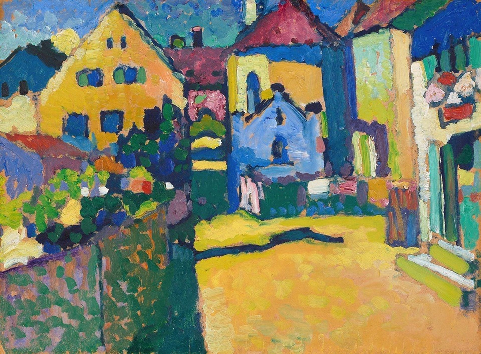 Green Lane in Murnau by Wassily Kandinsky