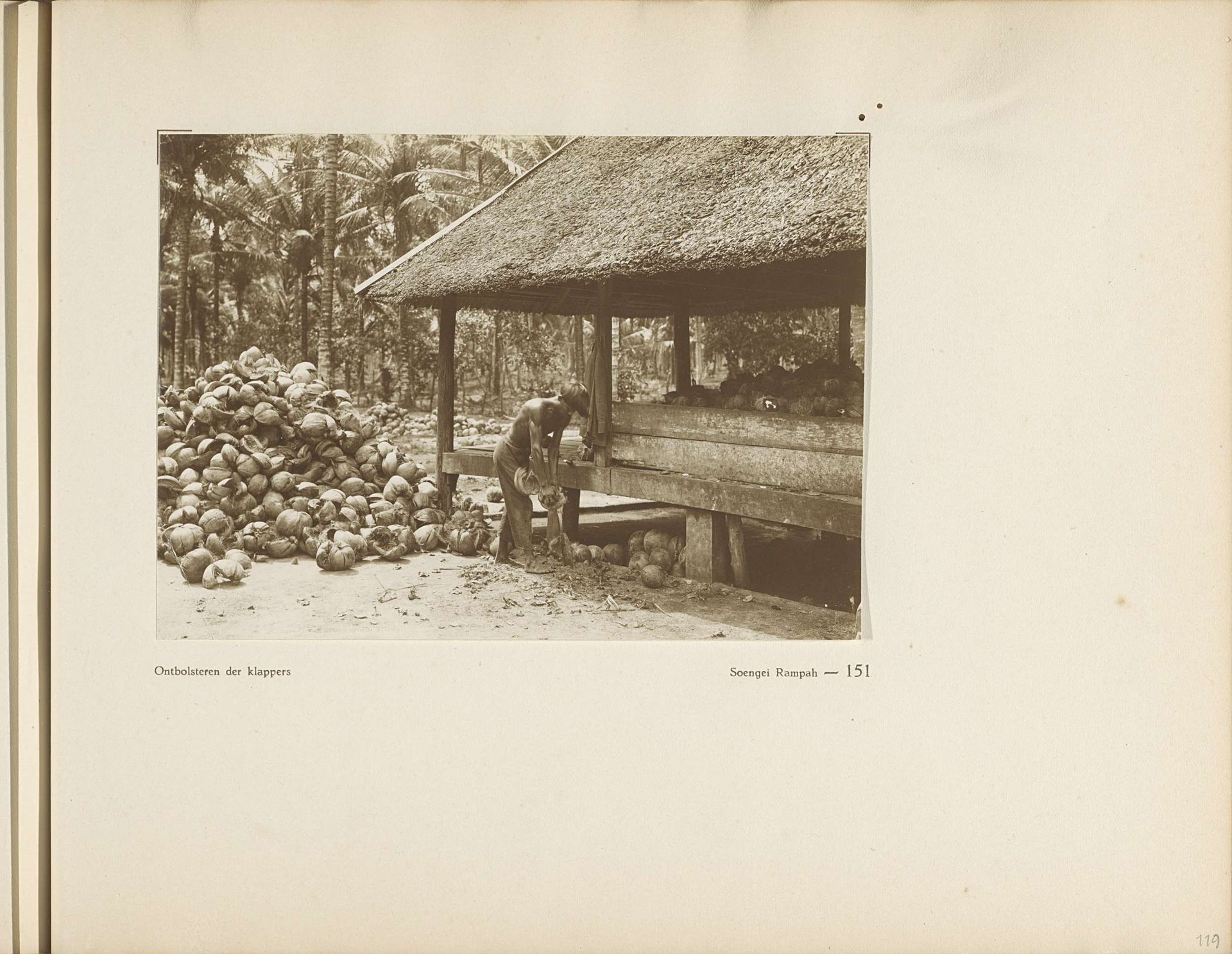 Pagina 151 van fotoboek van de Algemeene Vereeniging van Rubberplanters ter Oostkust van Sumatra (A.V.R.O.S.) by J.W. Meyster