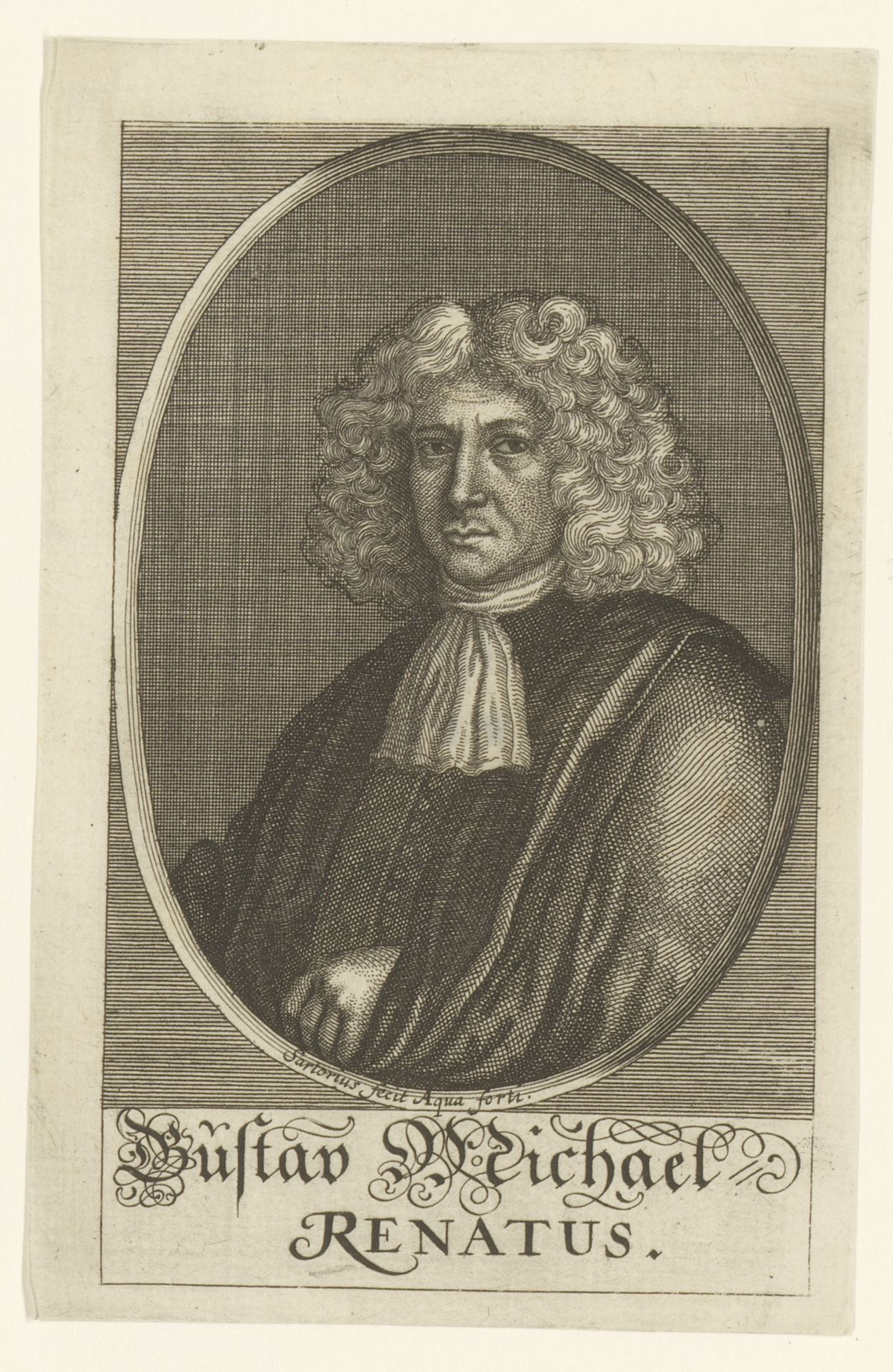 Portret van Gustav Michael Renatus by Johann Christoph Sartorius
