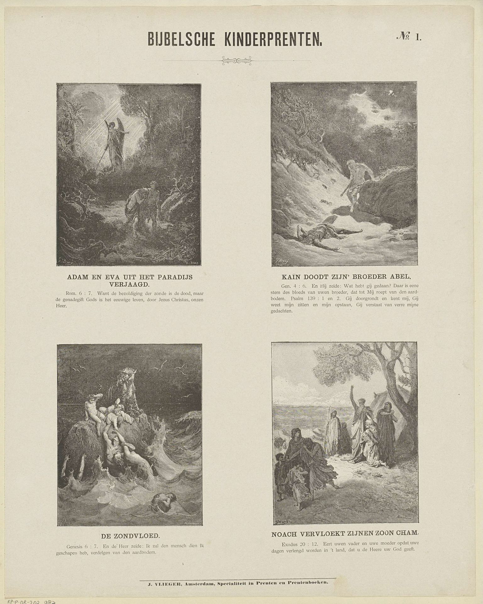 Bijbelsche kinderprenten by Héliodore Joseph Pisan