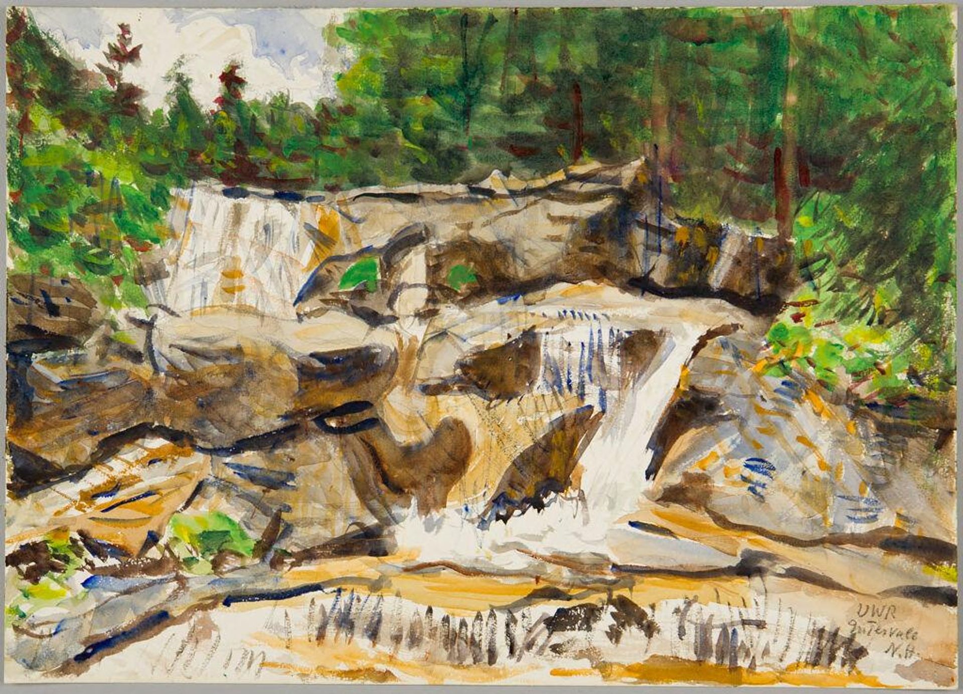 Waterfalls, Intervale, New Hampshire by Denman Waldo Ross