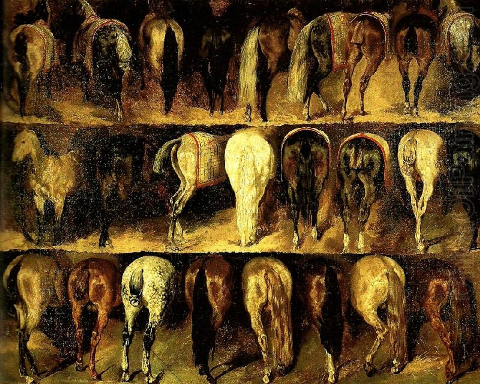 The Croups by Théodore Géricault