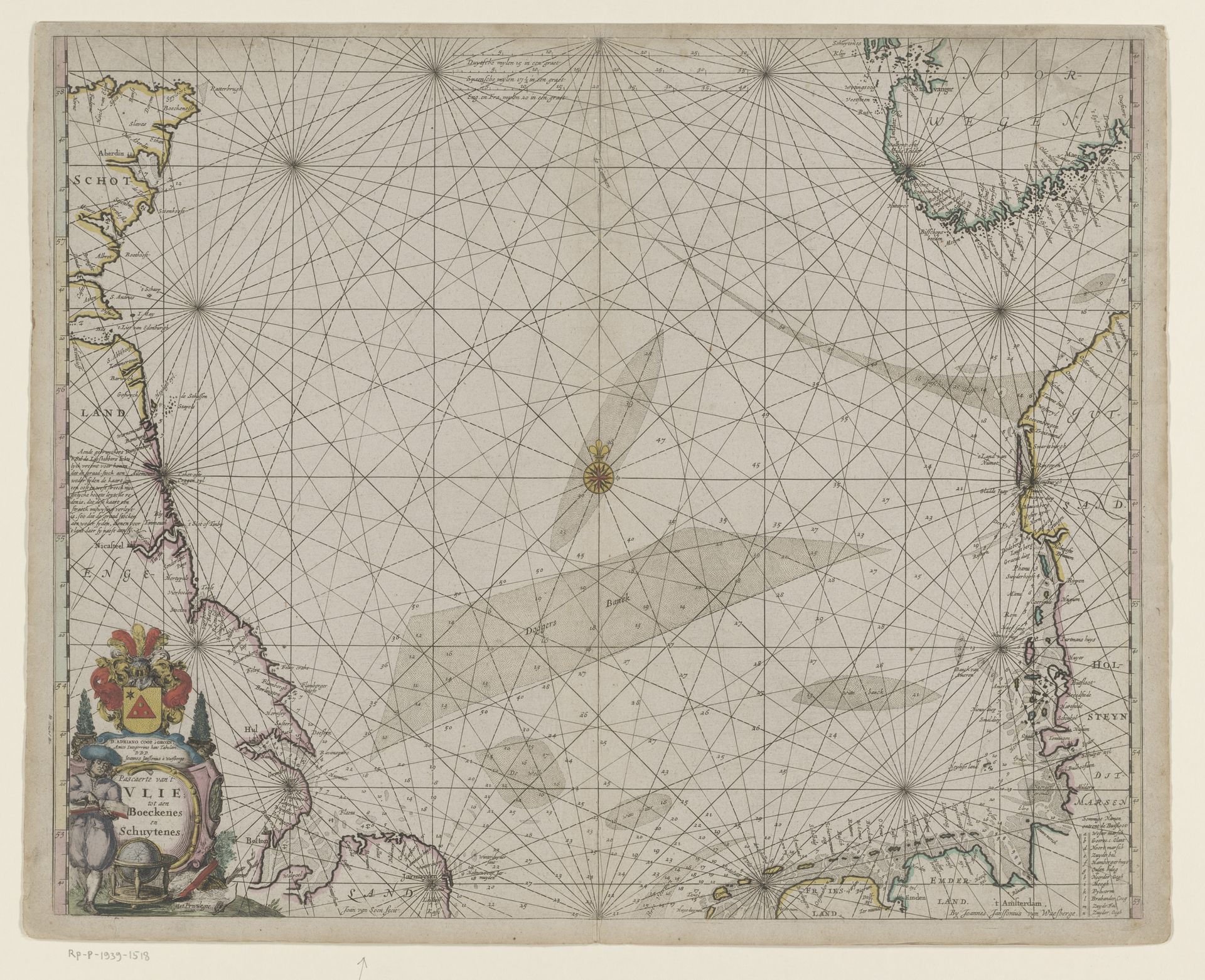 Paskaart van het Vlie by Johannes van Loon