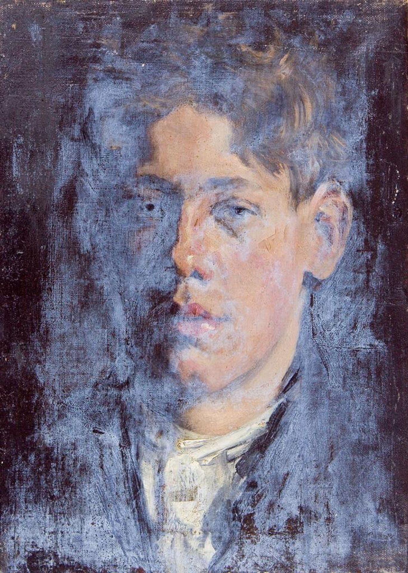 Portrait of a Young Man in Black Jacket by Denman Waldo Ross