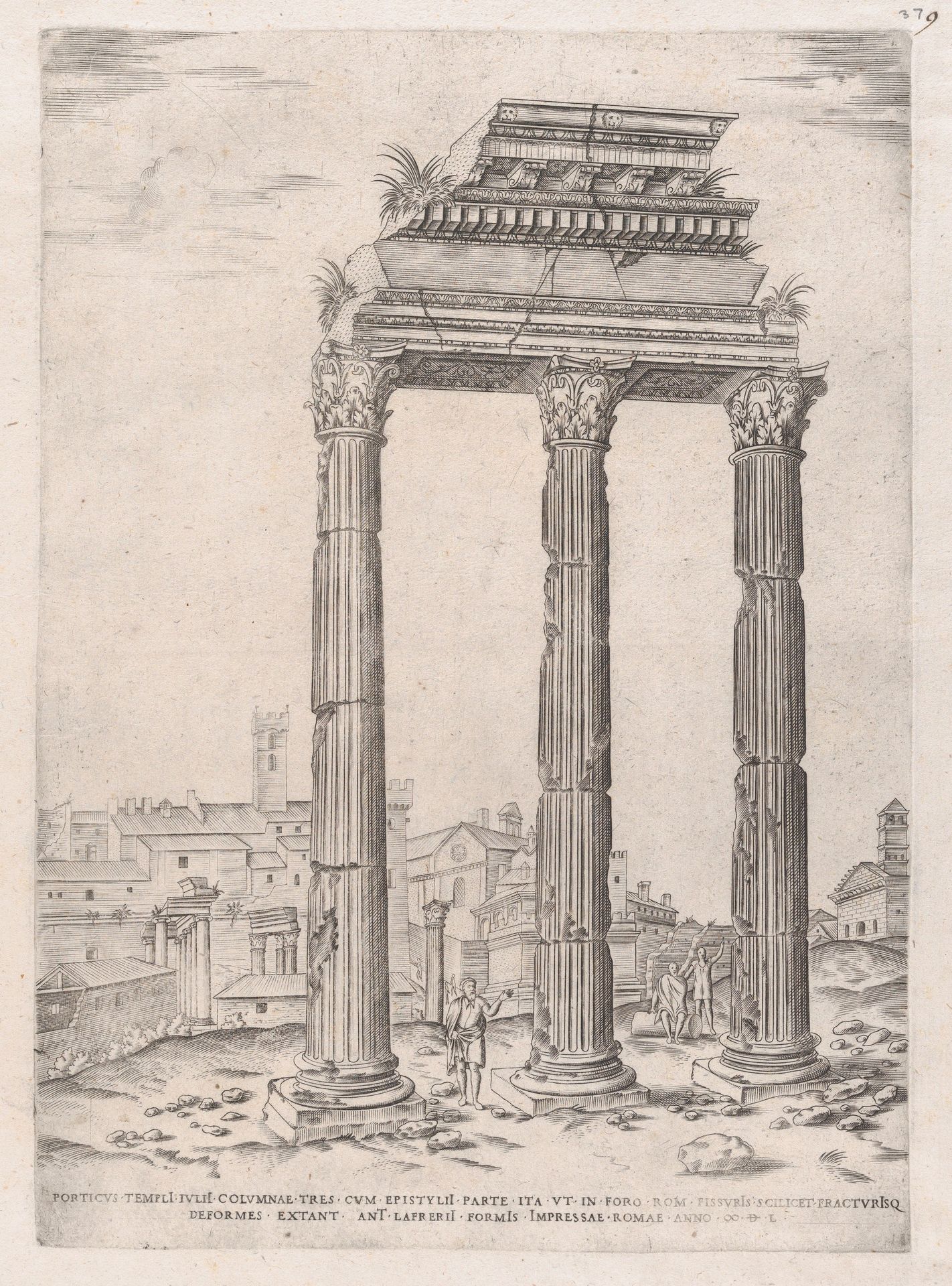 Speculum Romanae Magnificentiae: Portico of the Temple of Julius by Anonymous