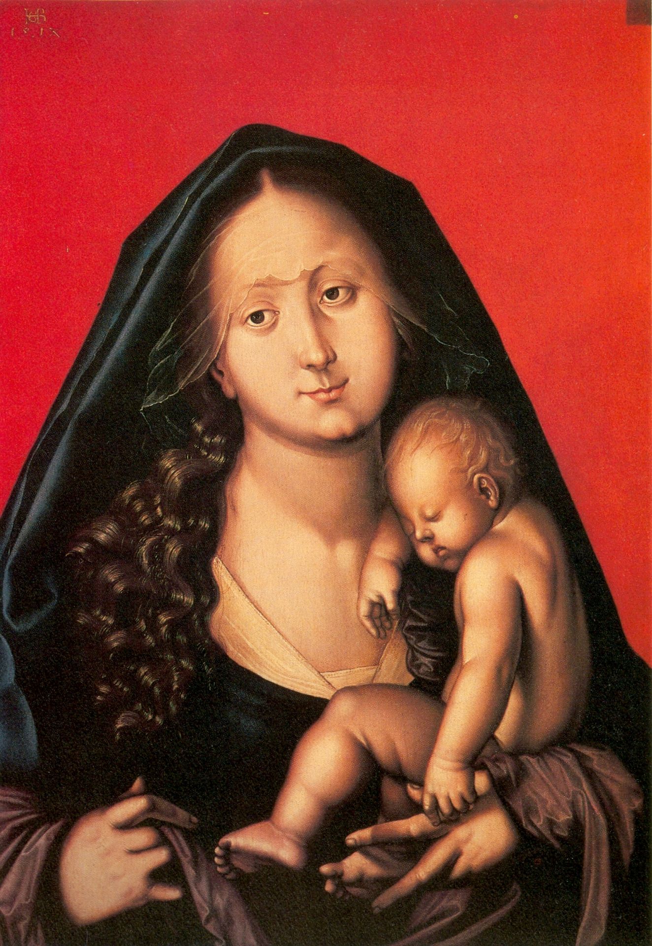Maria with the sleeping child by Hans Baldung
