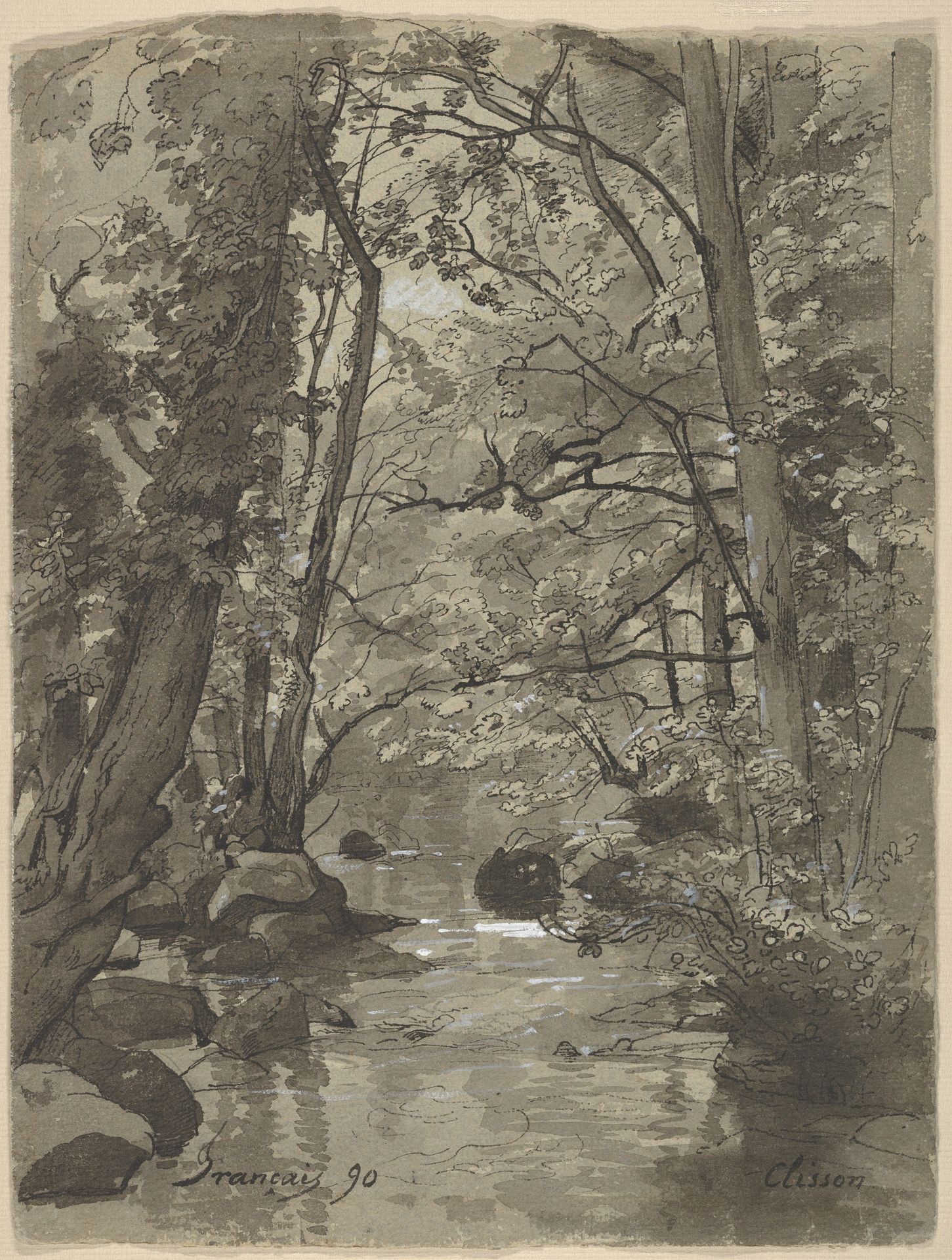 Forest at Clisson by François-Louis Français