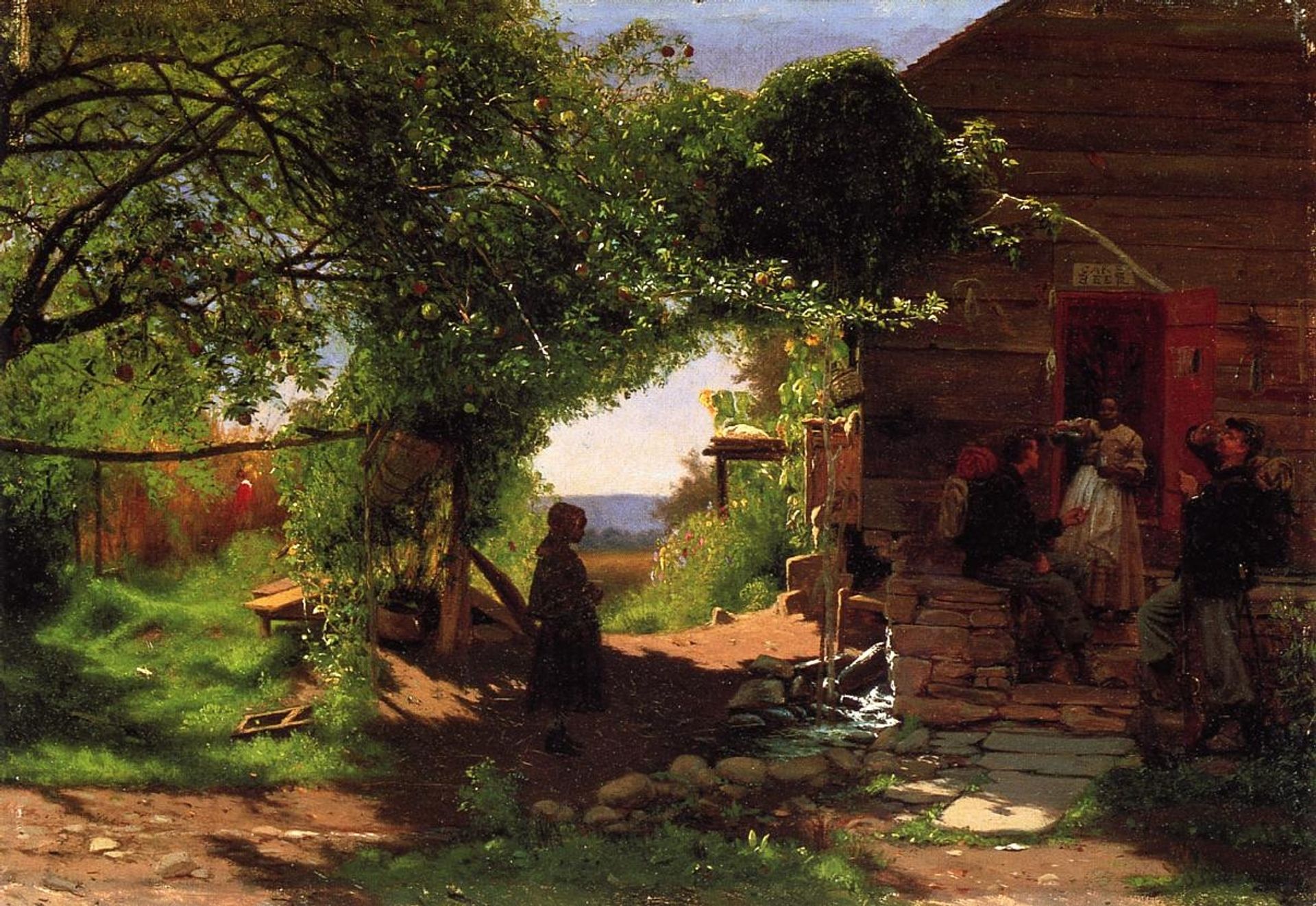 Union Soldiers Accepting a Drink by Eastman Johnson