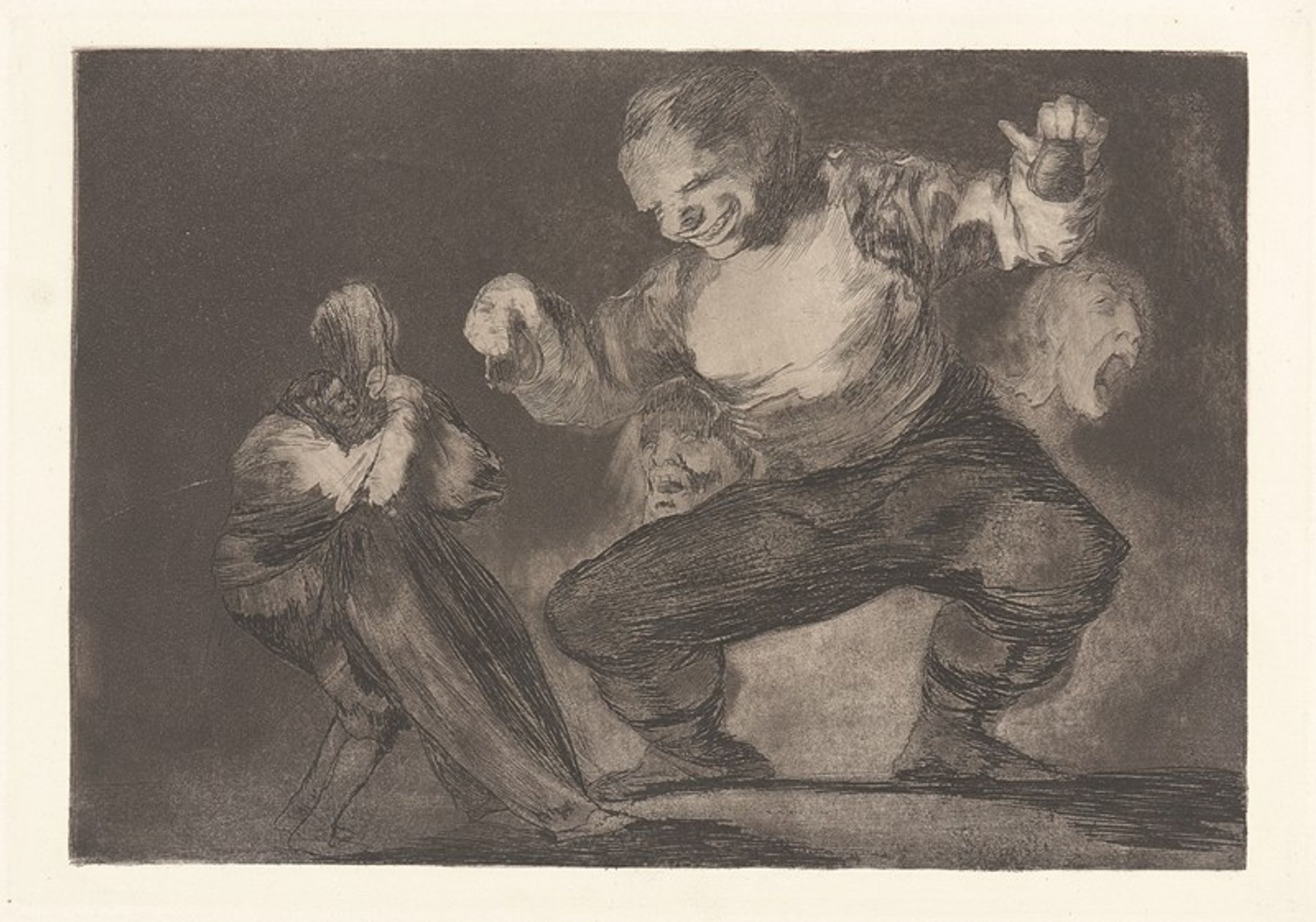 After Vice Comes Fornication [Simpleton] by Francisco de Goya