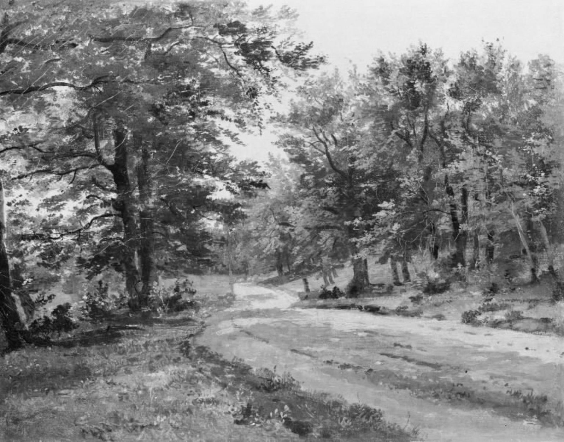 A Road in a Forest by Dankvart Dreyer