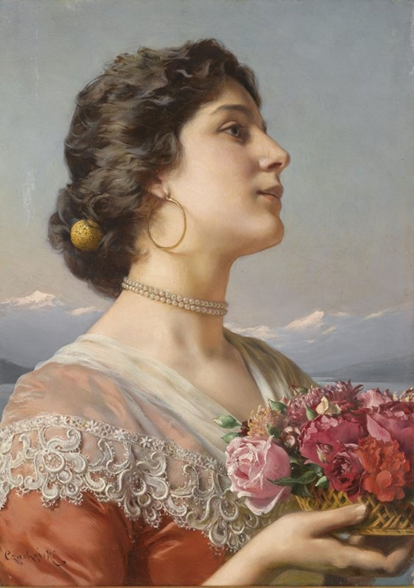 The bouquet by Władysław Czachórski