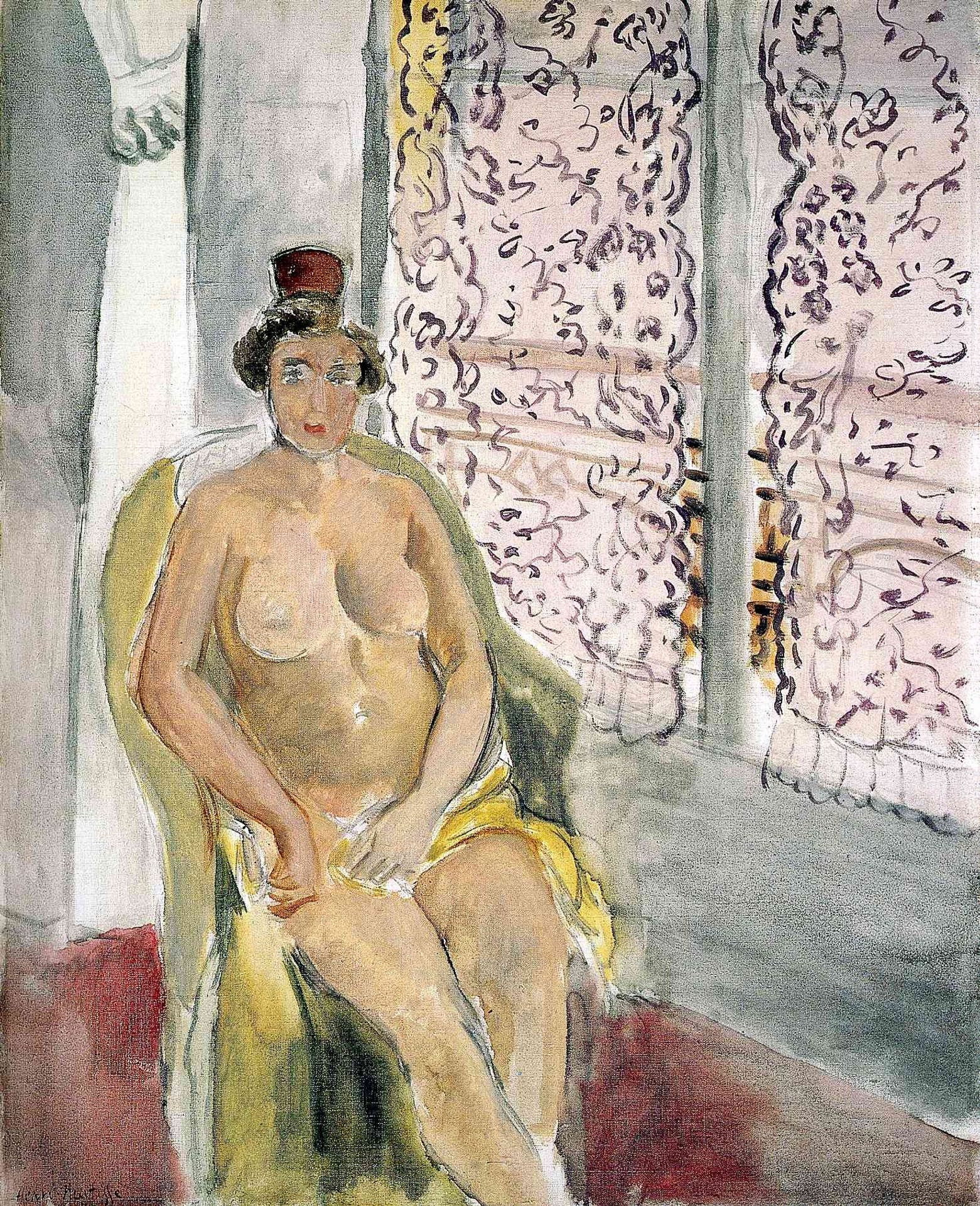 Nude In A Chair by Henri Matisse