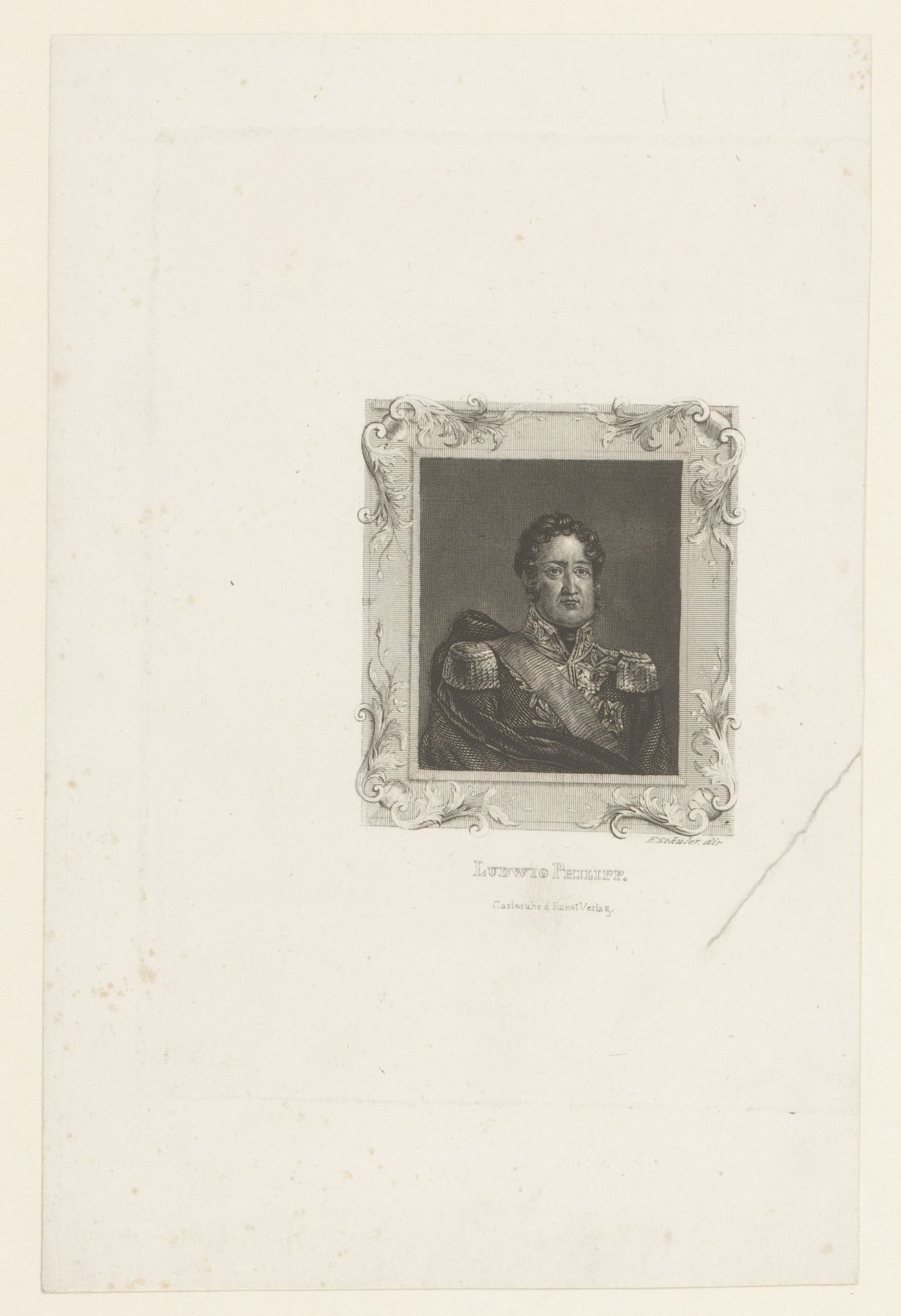 Portret van Lodewijk Filips I, koning van Frankrijk by Edouard Schuler