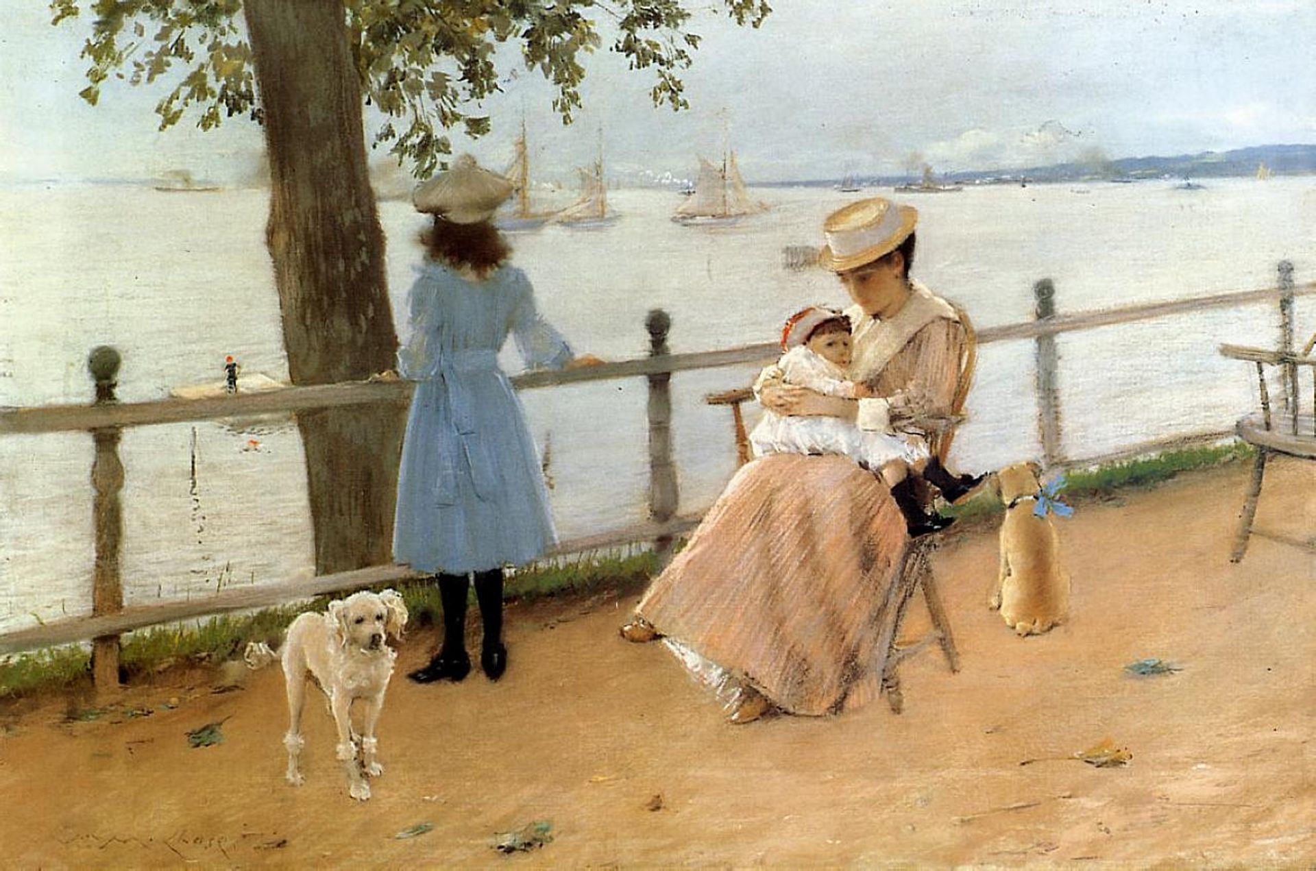 Afternoon by the Sea (aka Gravesend Bay) by William Merritt Chase