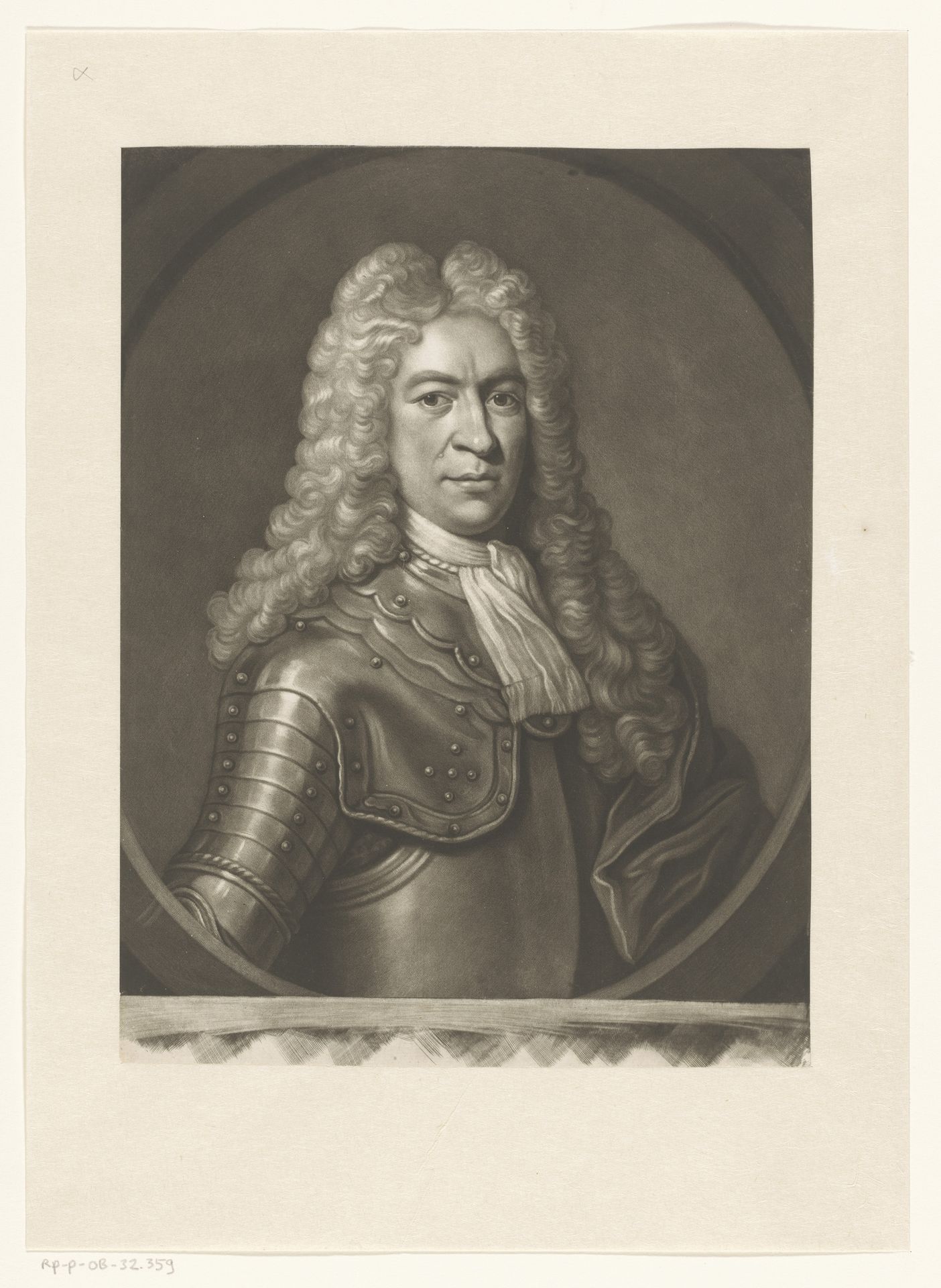 Portret van John Armstrong by James McArdell