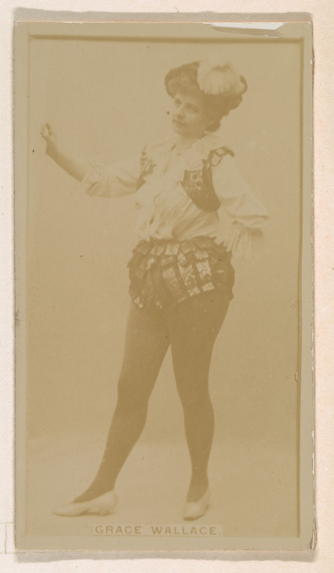Grace Wallace, from the Actresses series (N245) issued by Kinney Brothers to promote Sweet Caporal Cigarettes by Kinney Brothers Tobacco Company