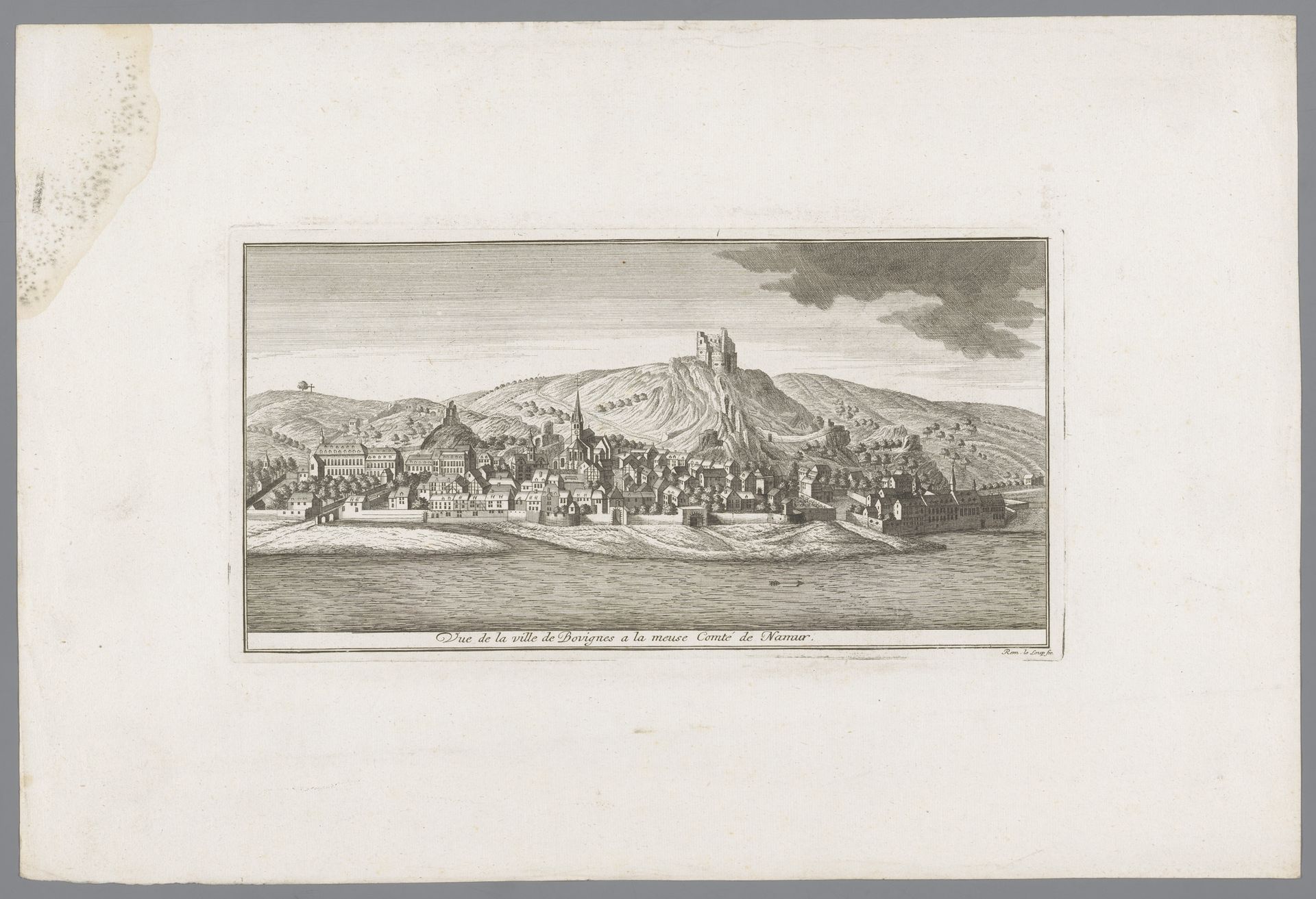 Gezicht op Bouvignes-sur-Meuse by Anonymous