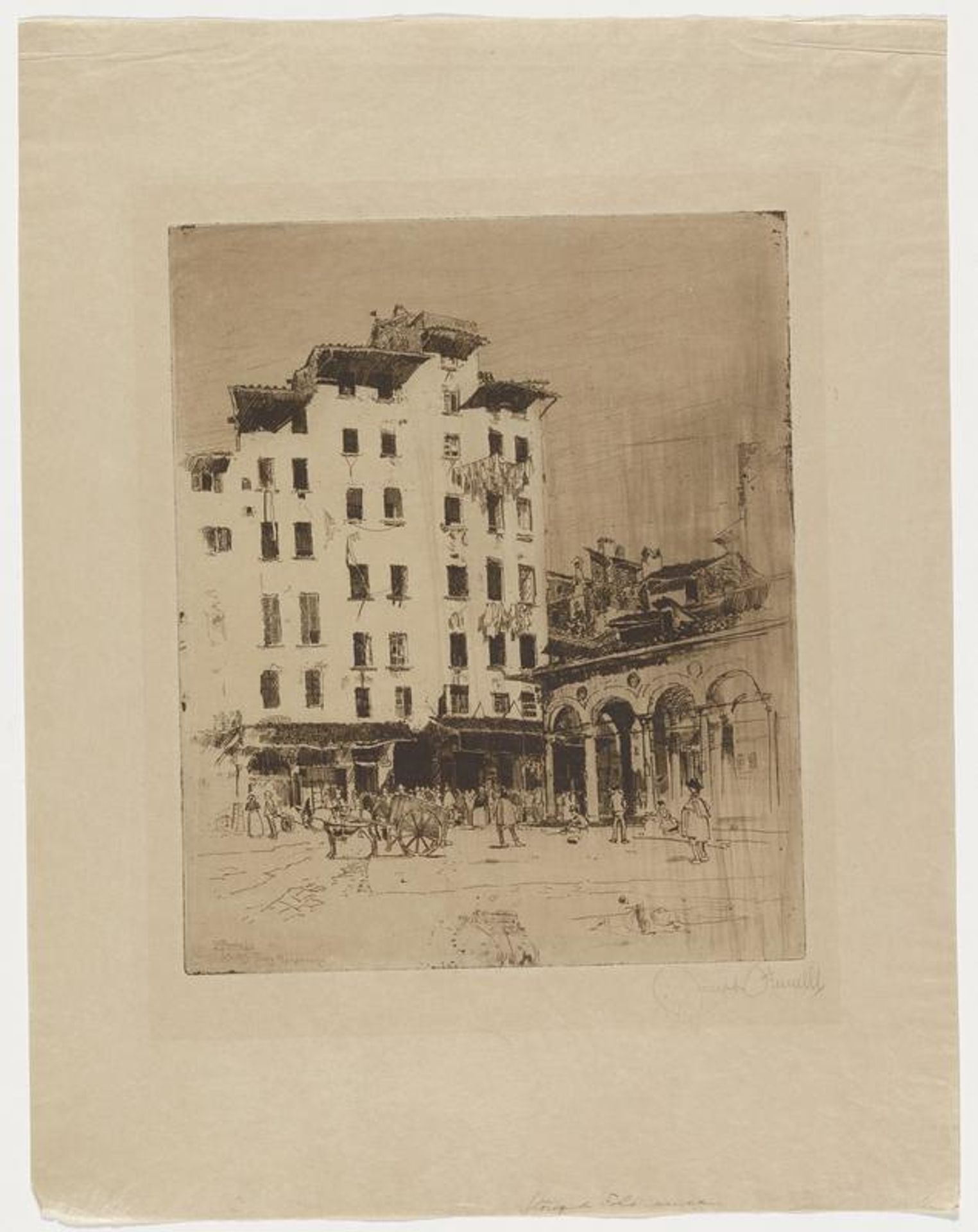 Mercato Vecchio by Joseph Pennell