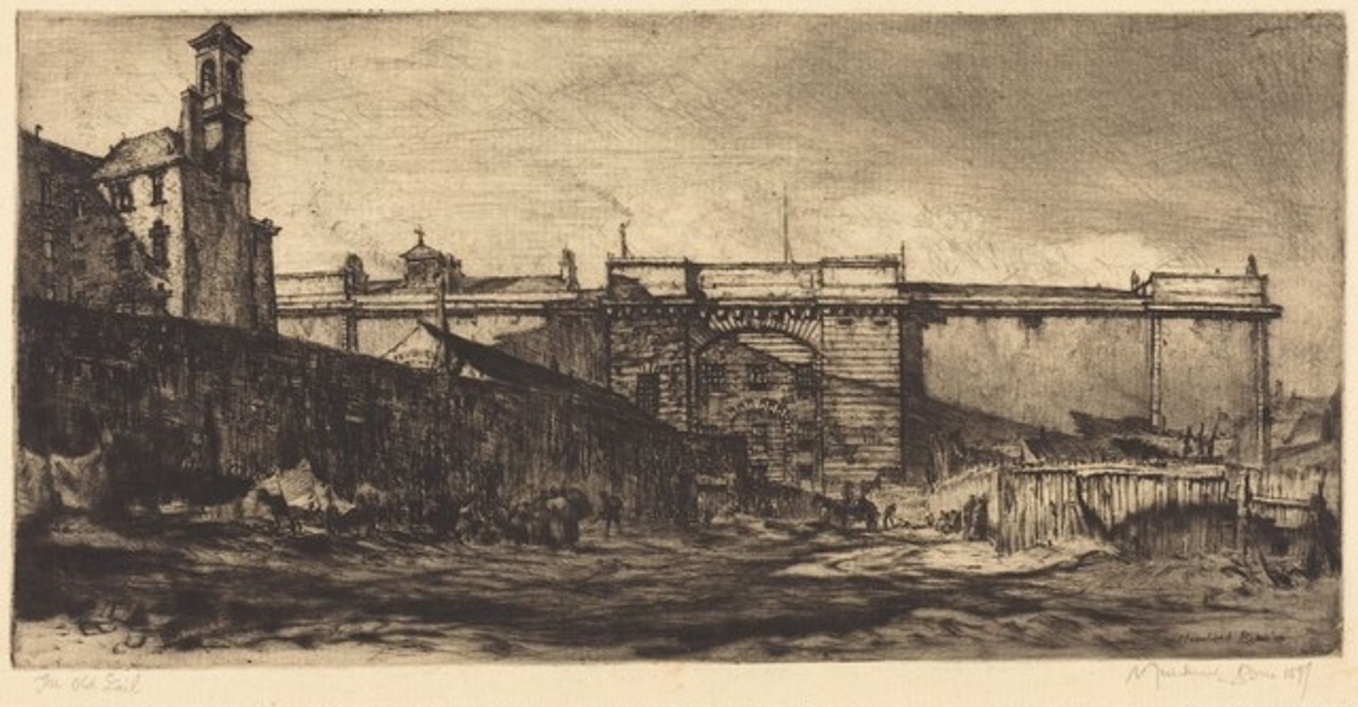 The Old Jail by Muirhead Bone