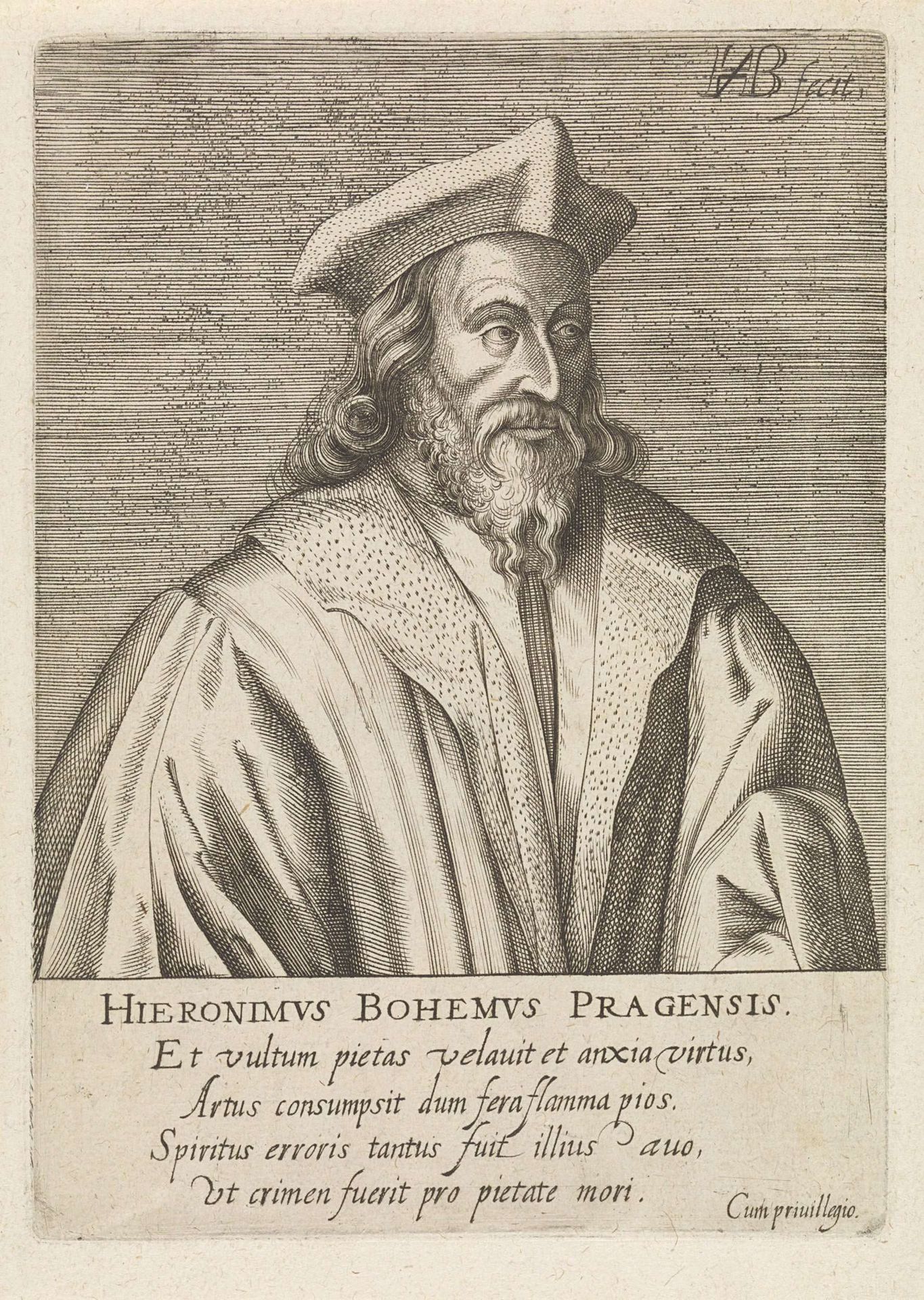 Portret van Hiëronymus van Praag by Hendrick Hondius I