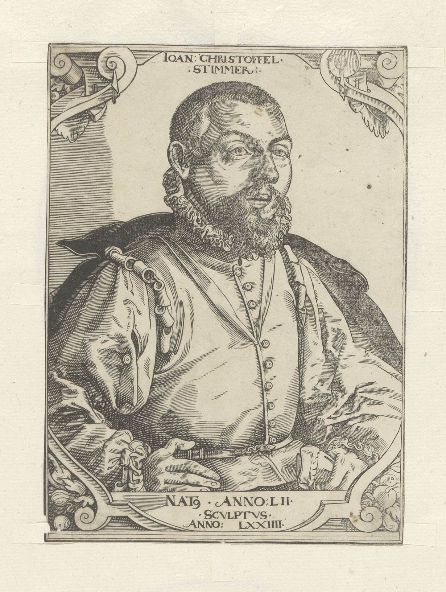 Portret van Hans Christoffel Stimmer by Anonymous