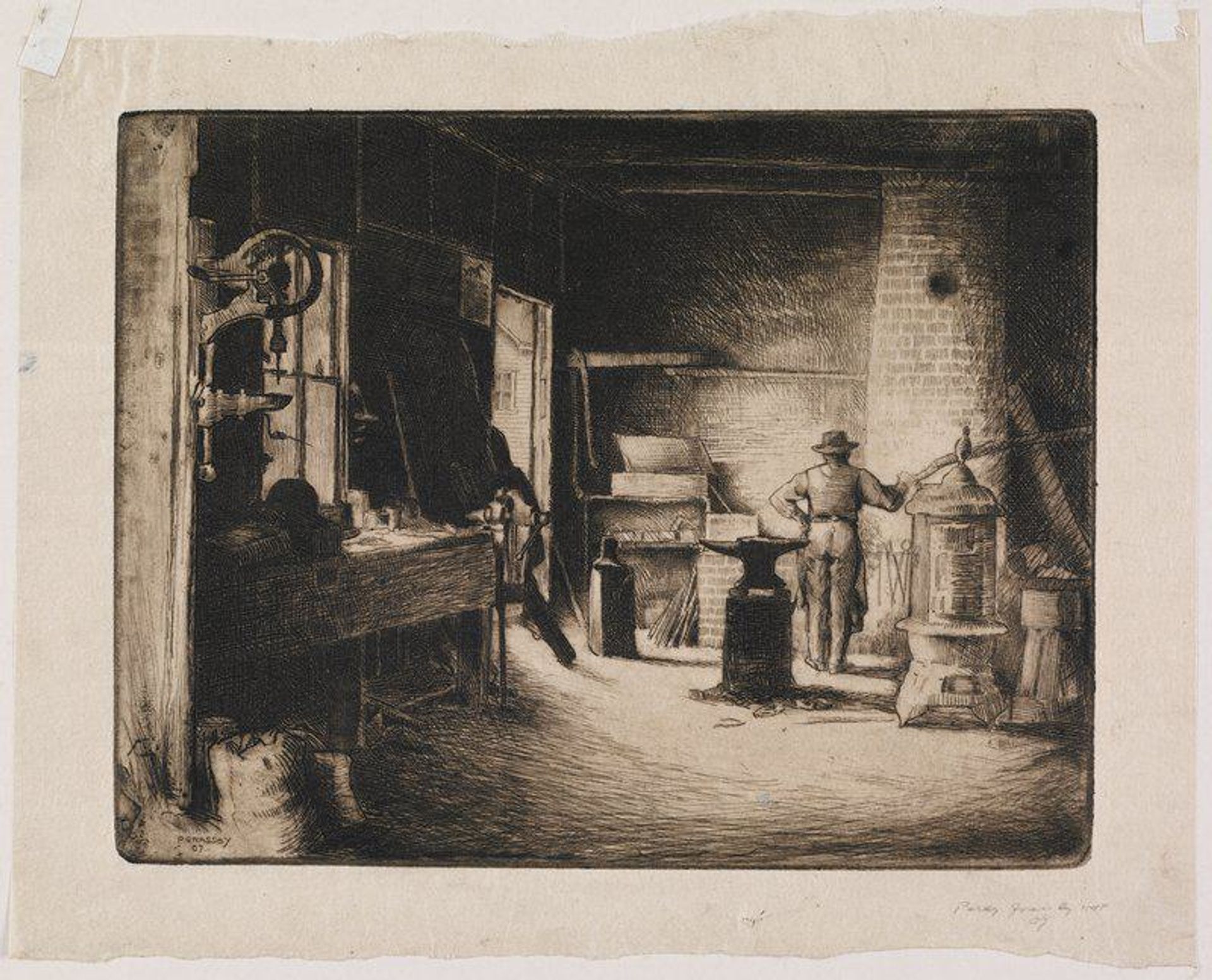 The Blacksmith's Shop by Percy A. Grassby
