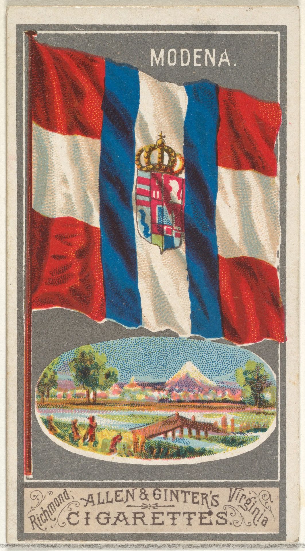 Modena, from the City Flags series (N6) for Allen & Ginter Cigarettes Brands by Allen & Ginter