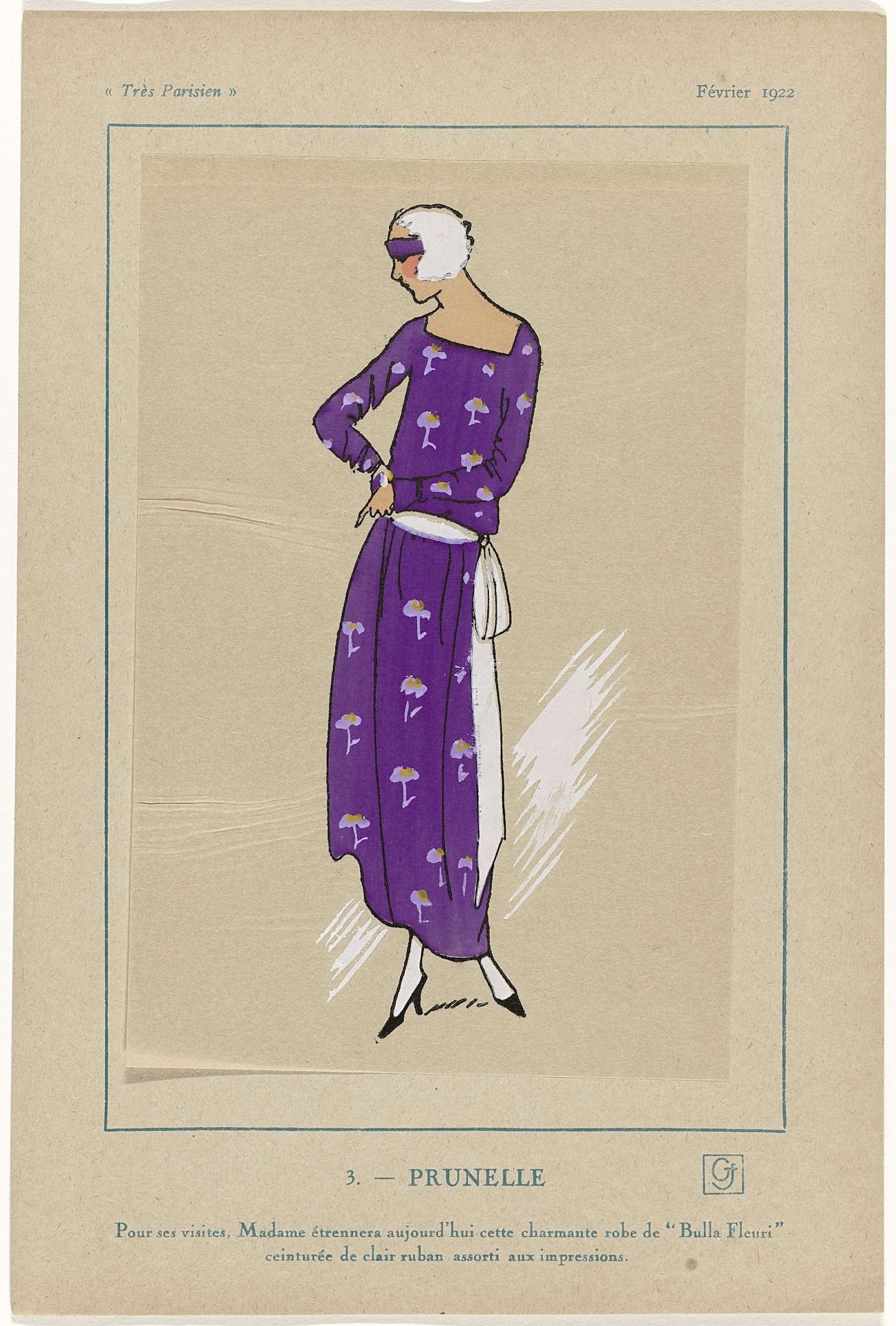 Très Parisien, février 1922: 3.- PRUNELLE by Anonymous