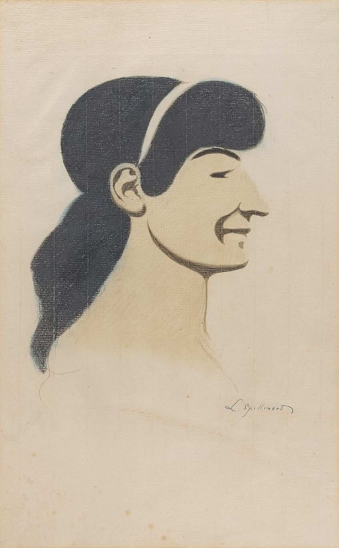 Vrouwenprofiel by Léon Spilliaert
