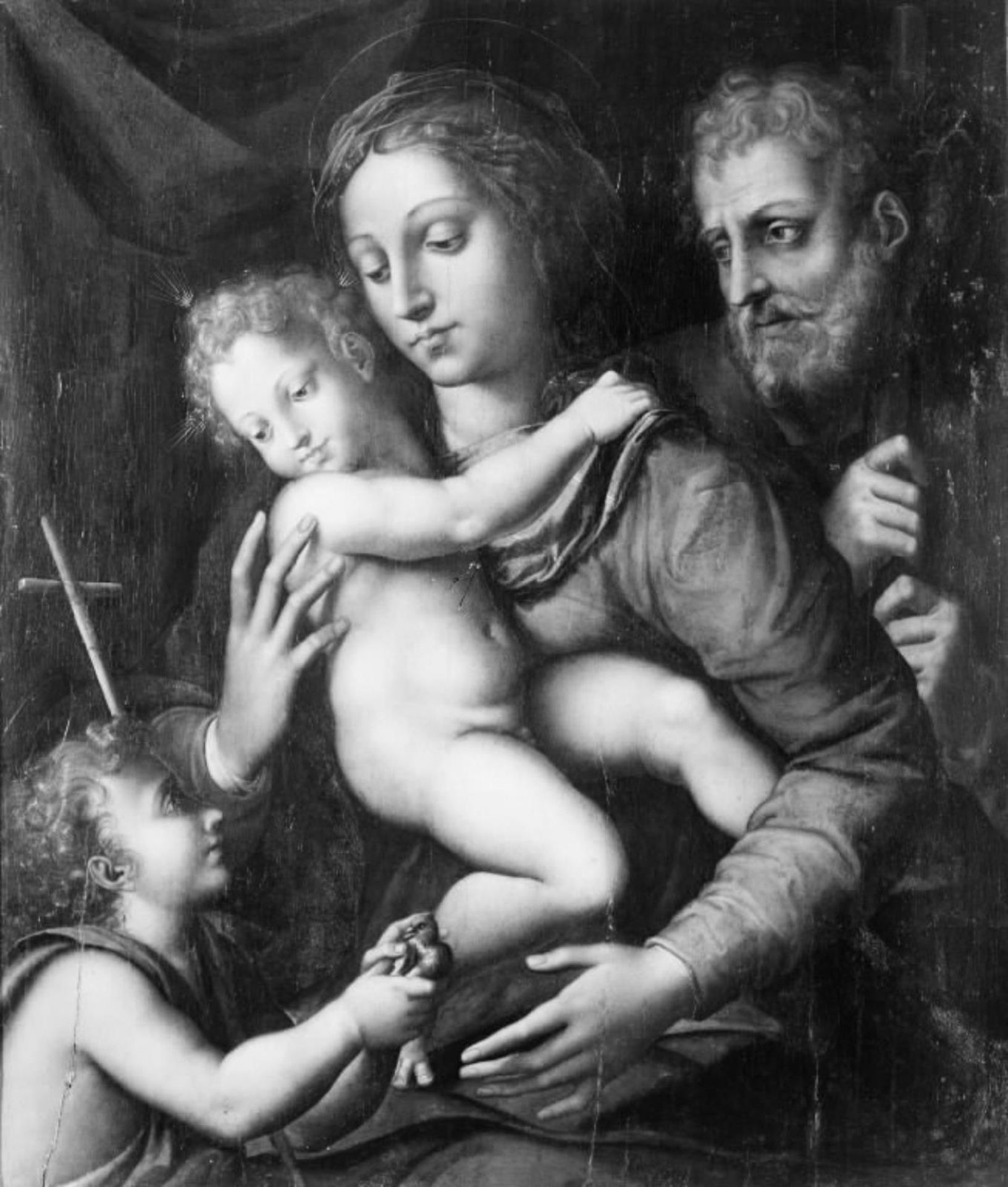 The Holy Family, St John with a small Bird in his Hand by Anonymous