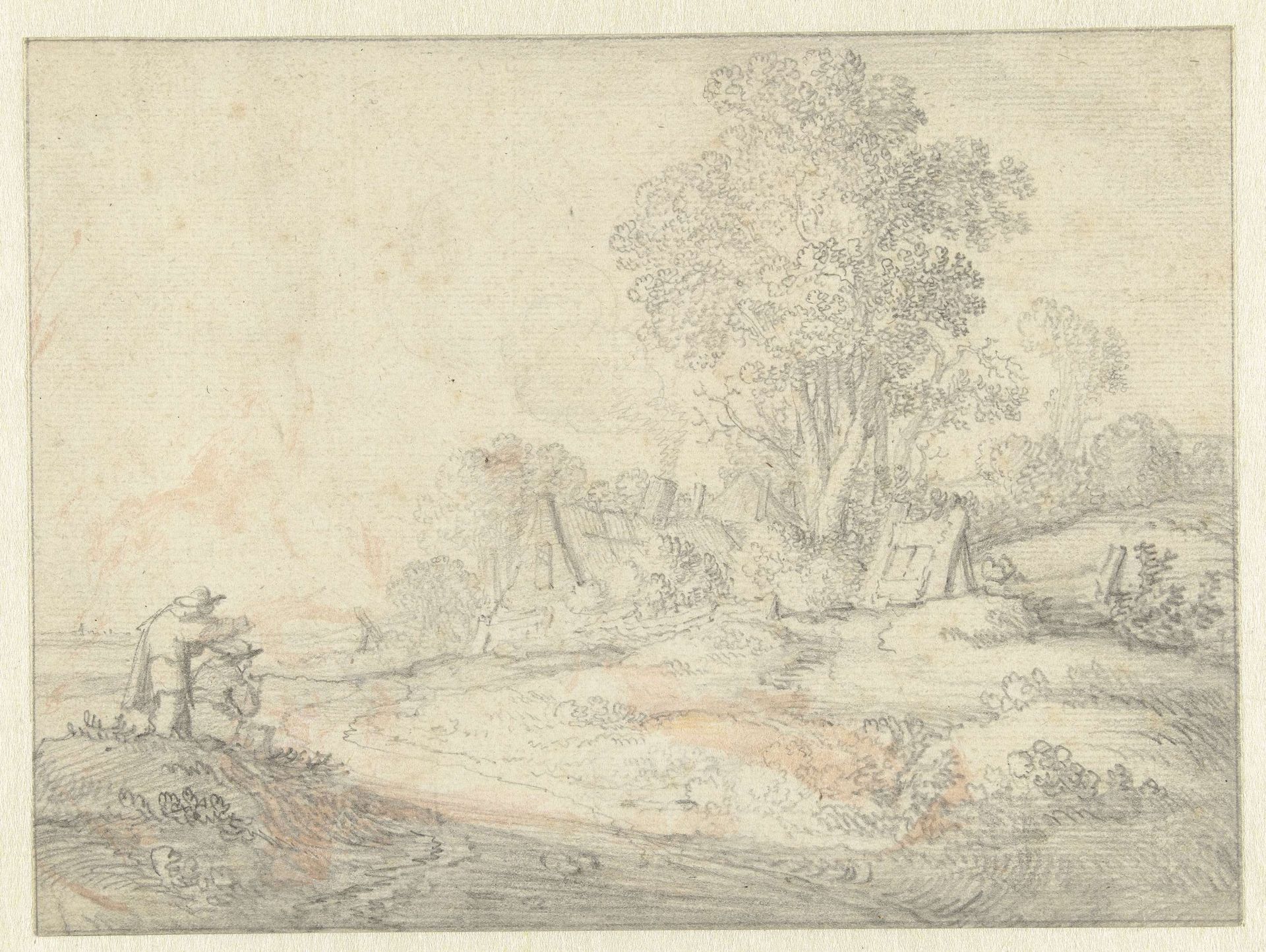 Boerderij onder bomen by Pieter de Molijn