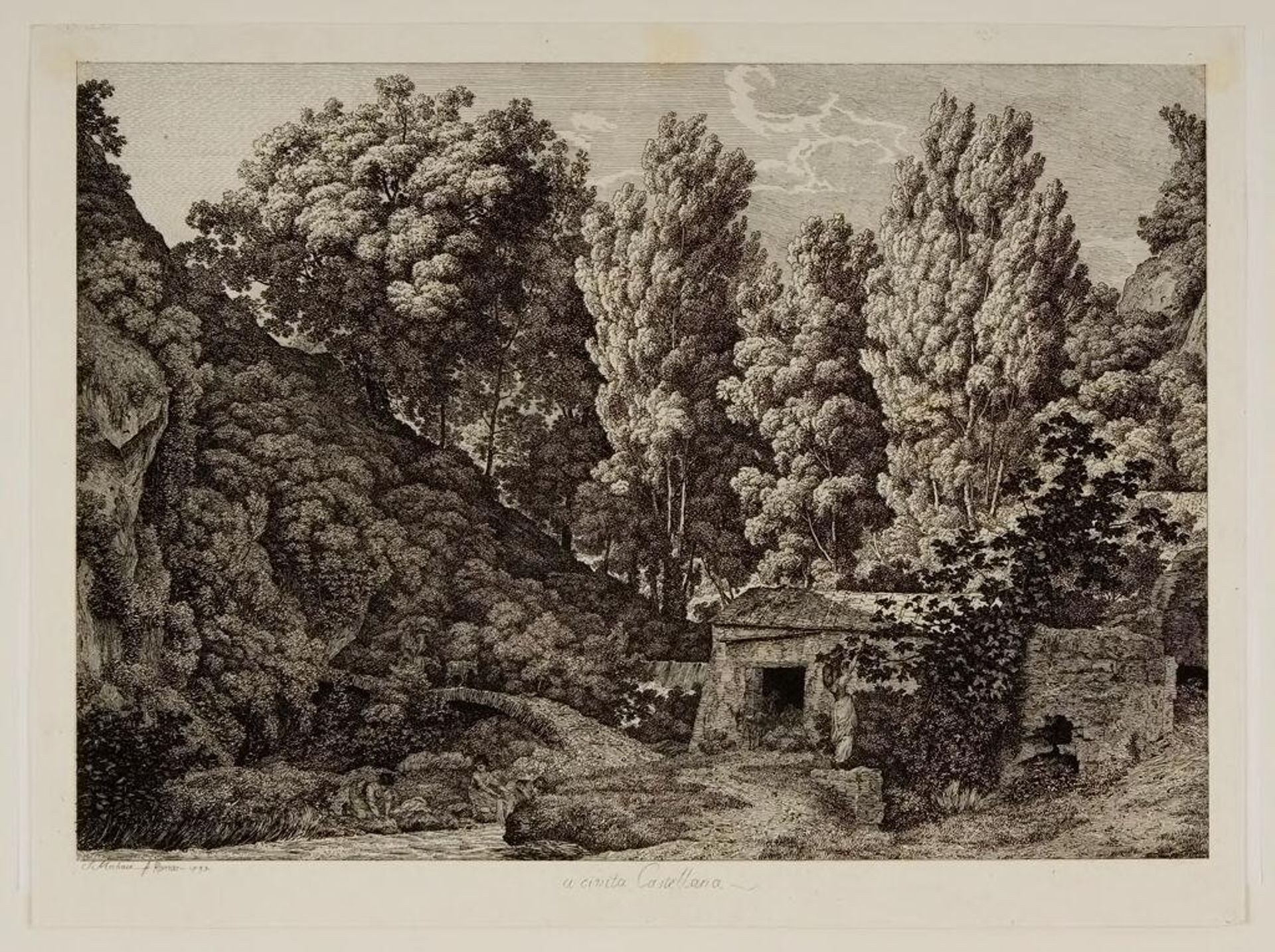A CivitÃ  Castellana by Jacob Wilhelm Mechau