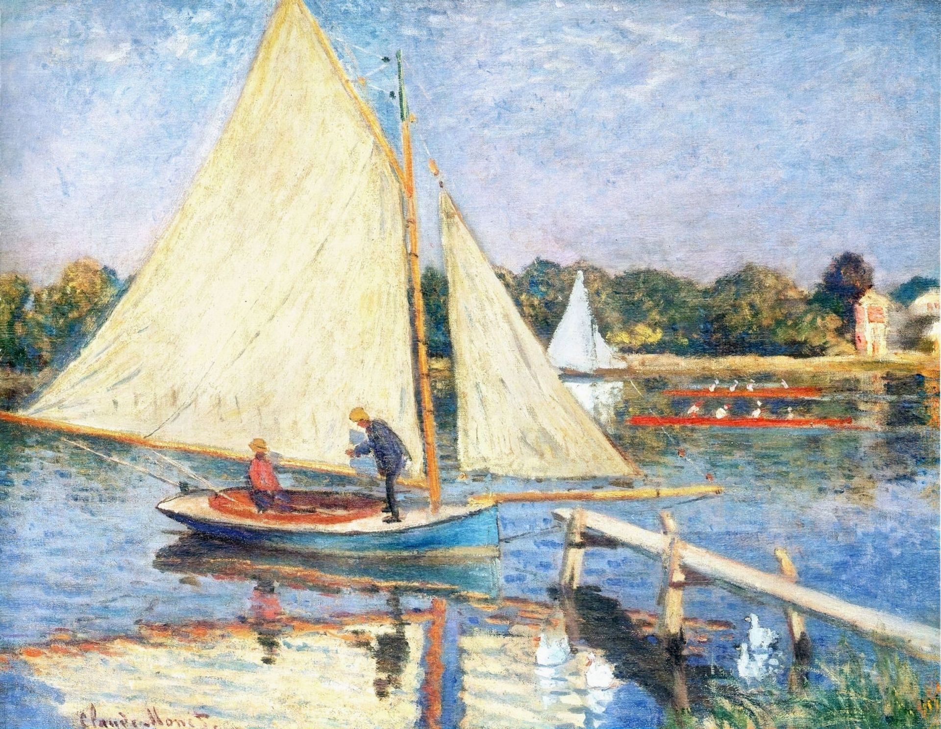 Boaters at Argenteuil by Claude Monet