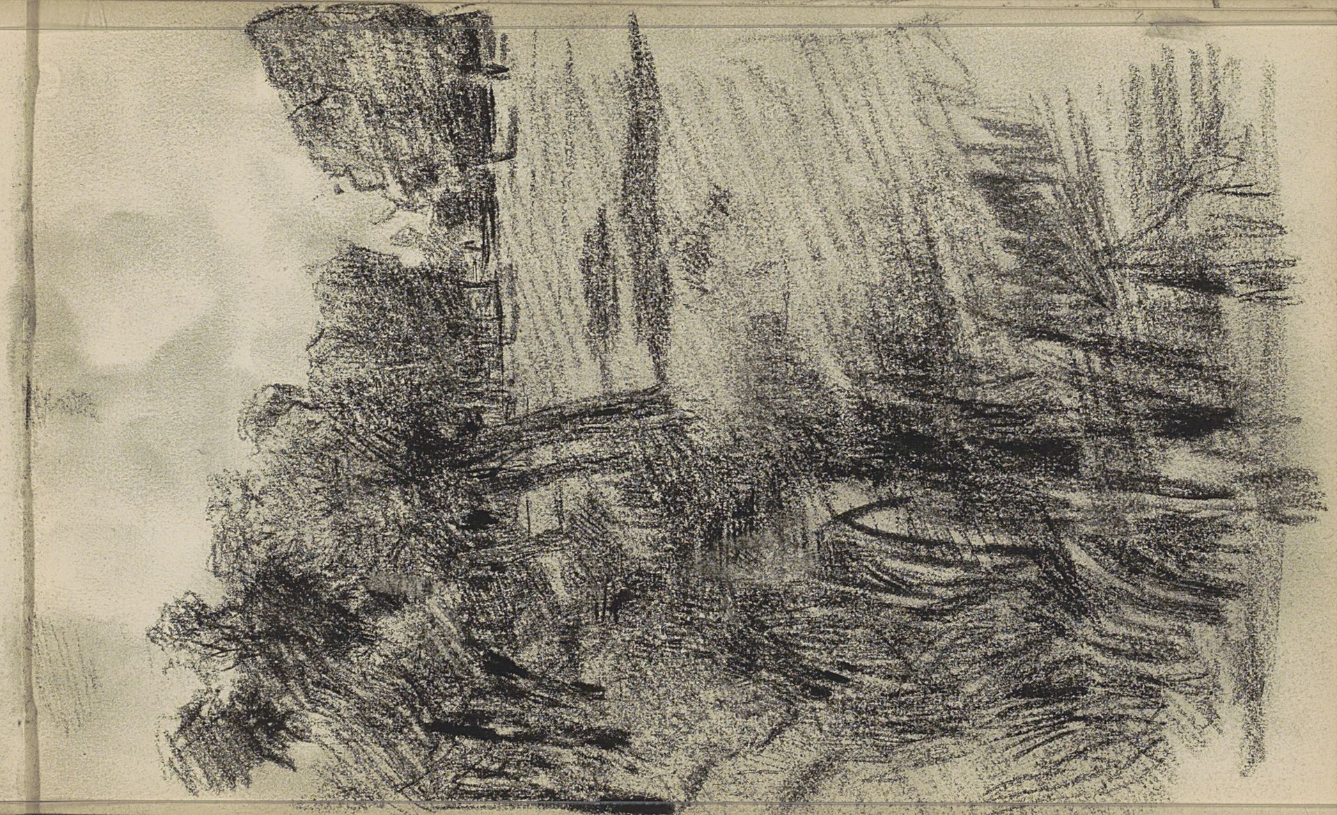 Landschap met een beek by Johan Antonie de Jonge