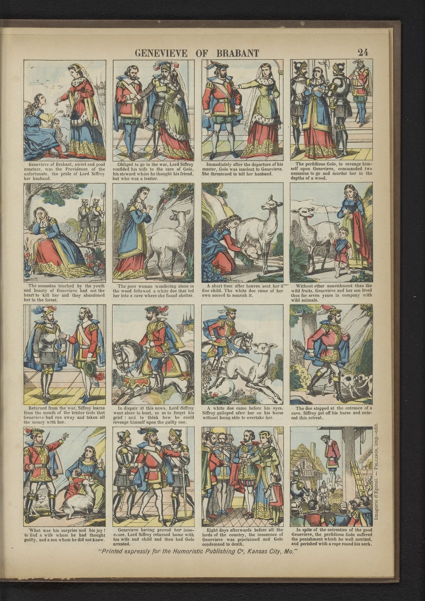 Genoveva van Brabant by Imagerie d'Epinal - Pellerin