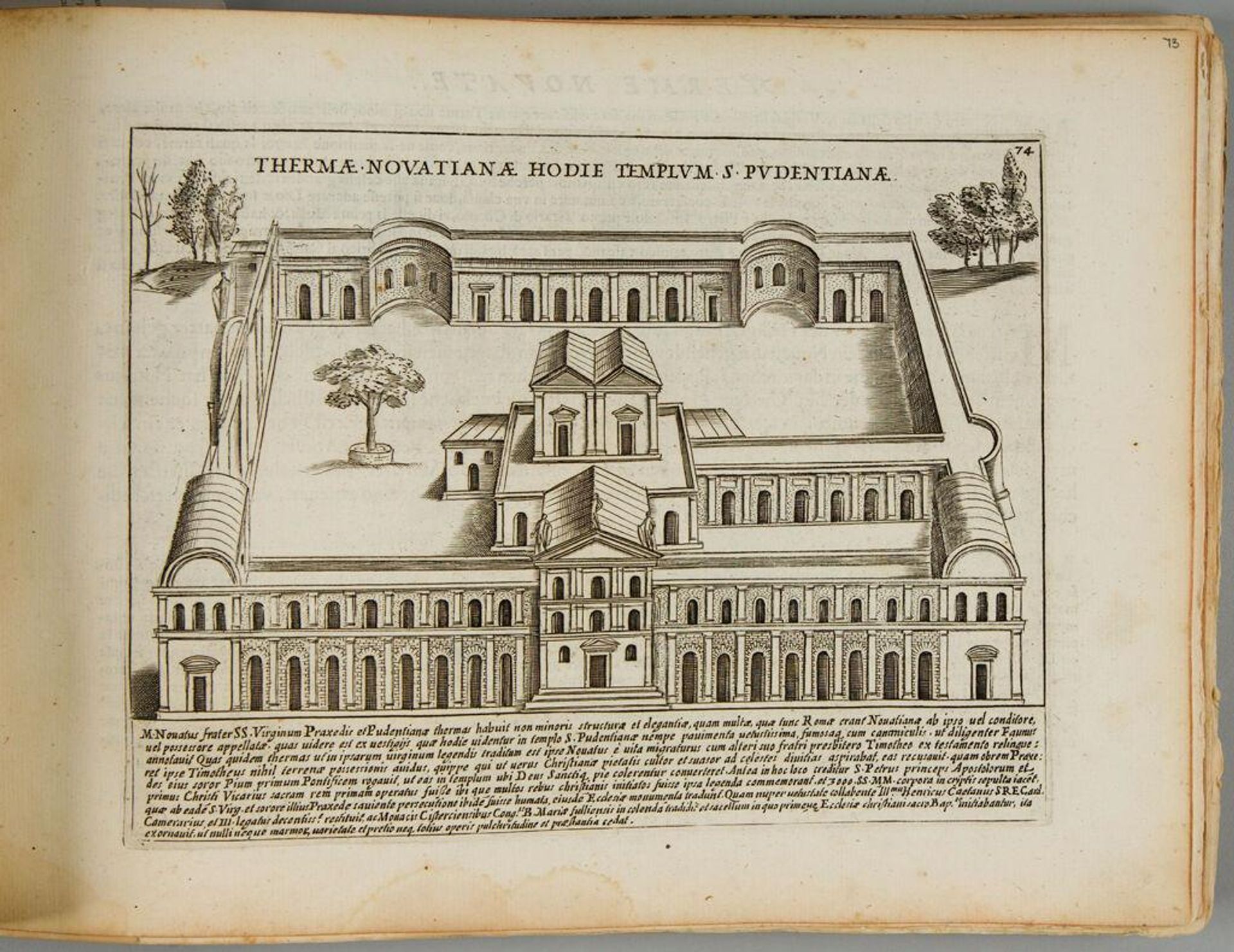 The Novatian Baths, now the Church of Saint Pudentiana by Giacomo Lauro