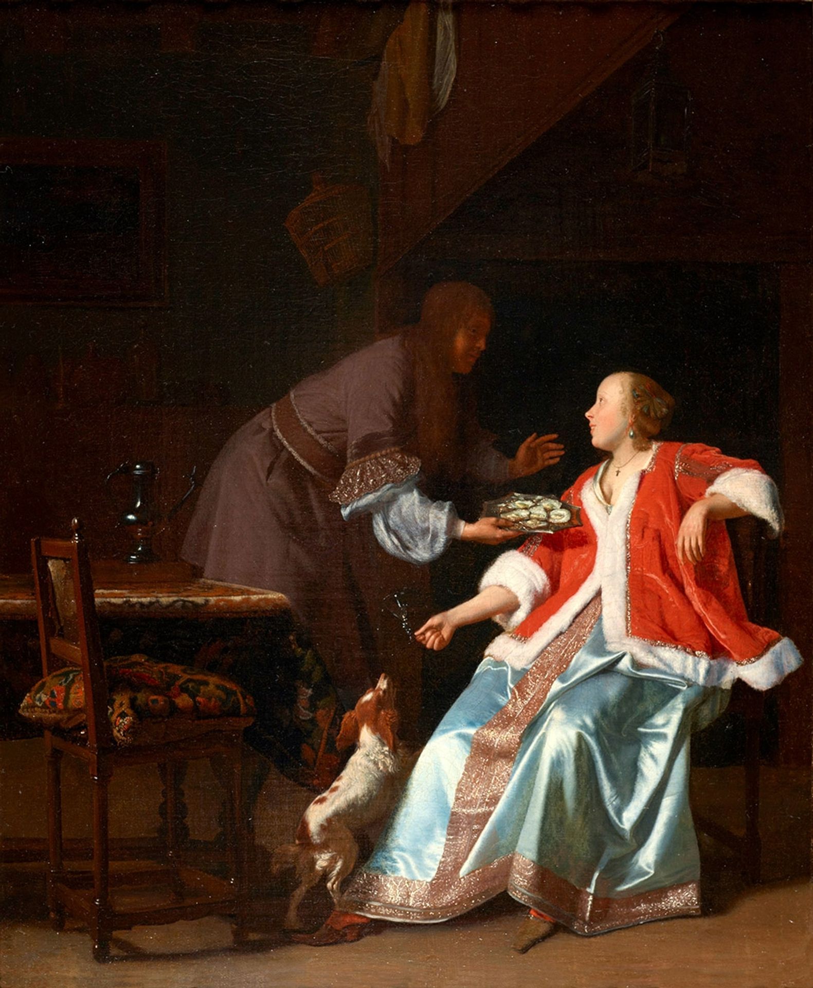 Les Huîtres by Jacob Ochtervelt