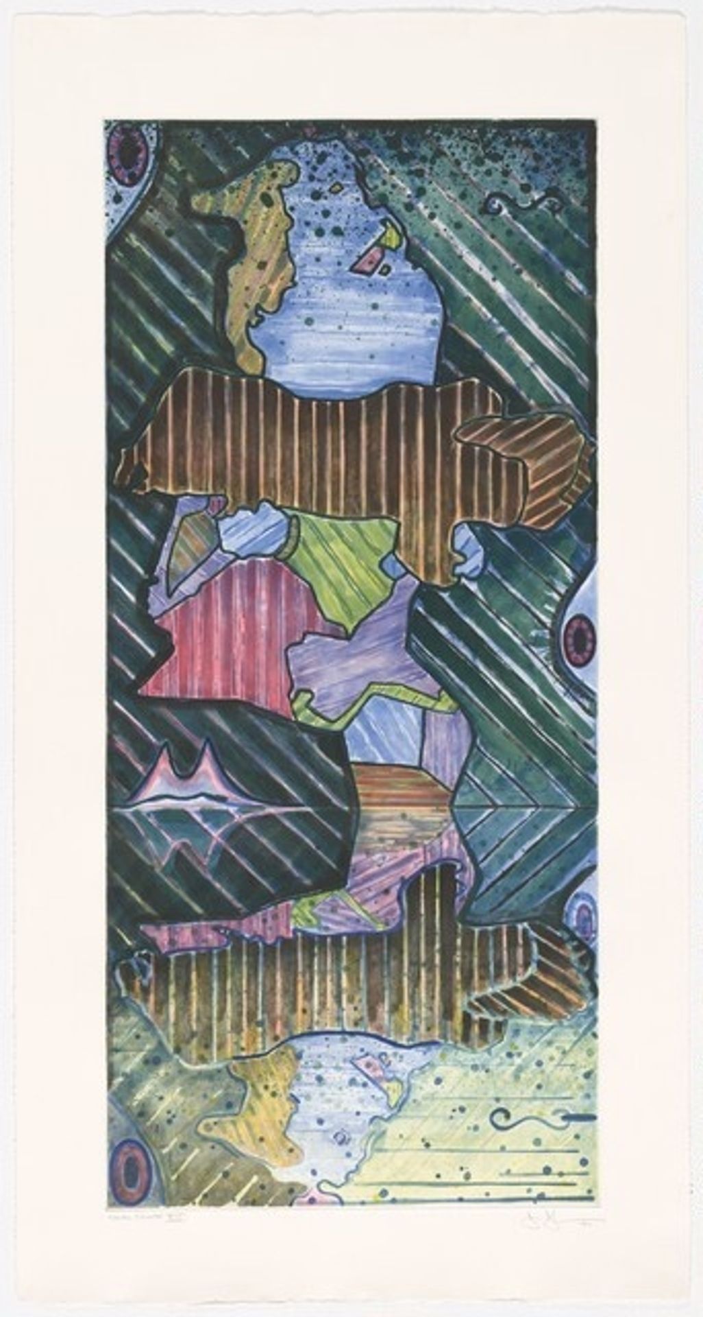 Green Angel 2 [trial proof XIV] by Jasper Johns