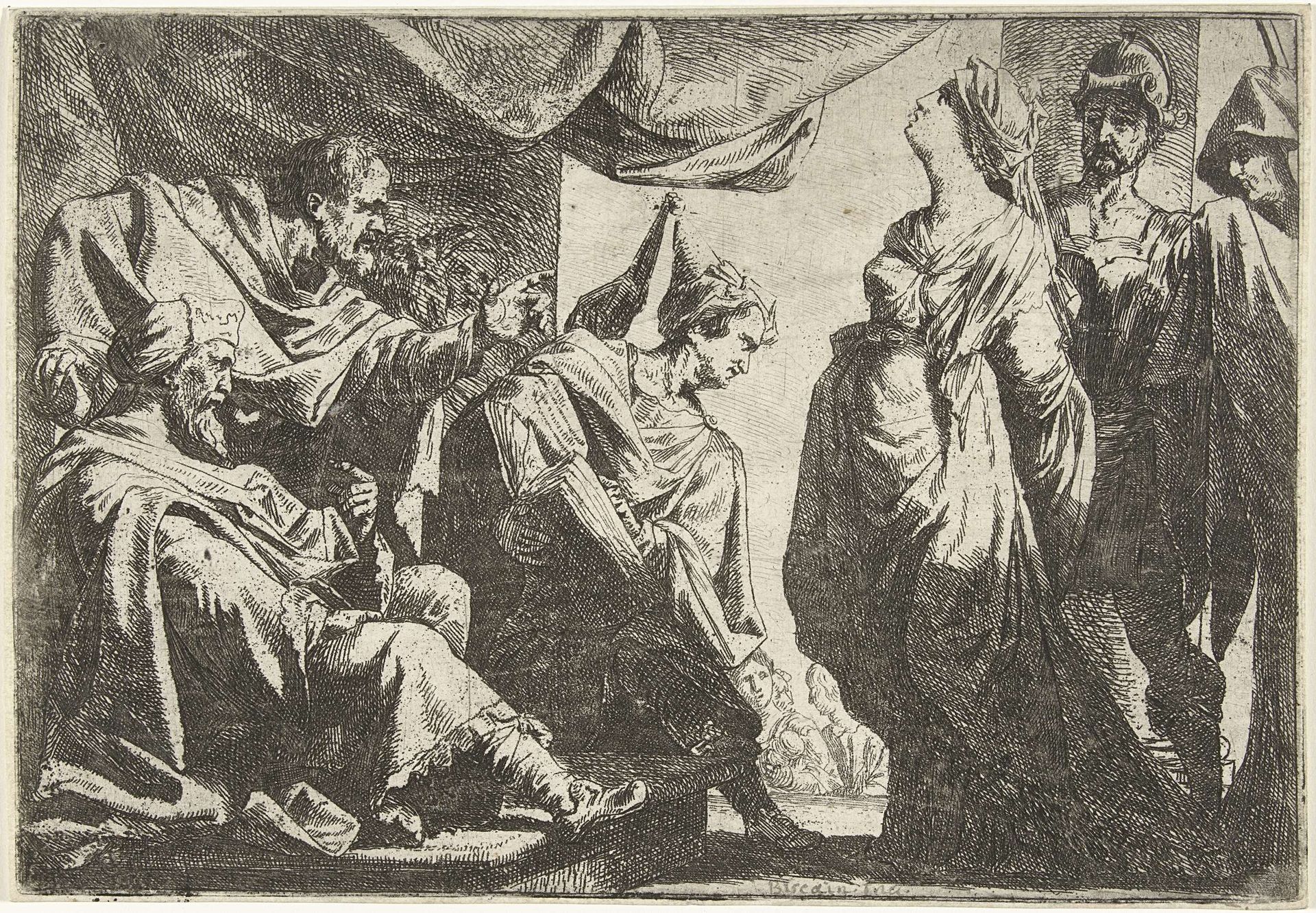 Susanna voor de rechters by Daniel van den Dyck